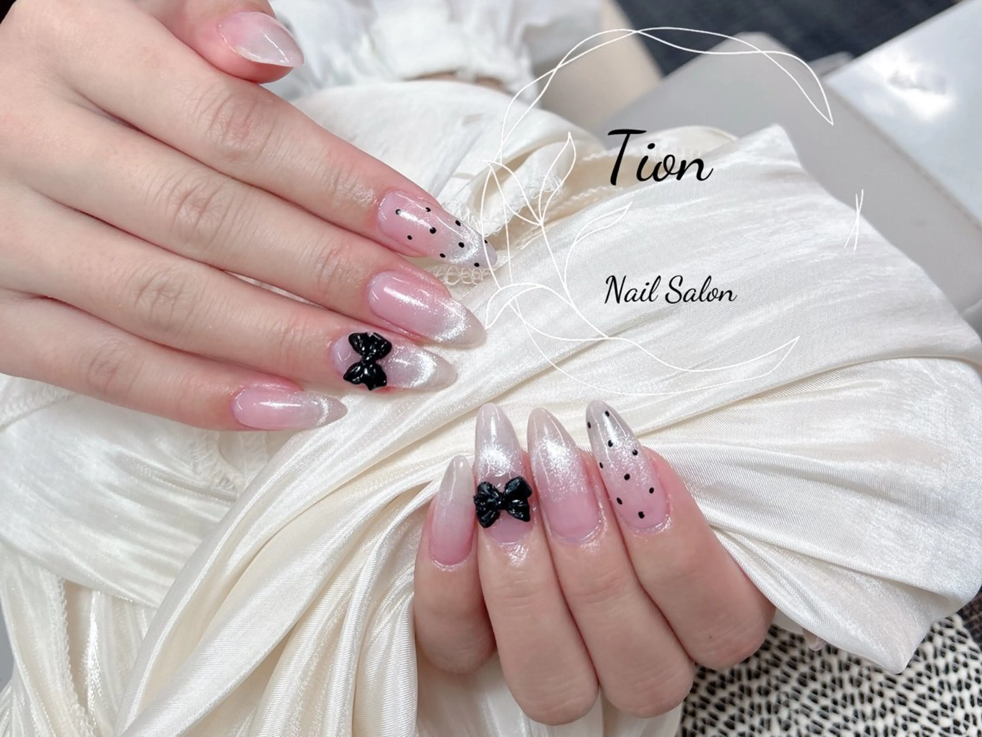ネイル 長さ出し フットネイル ジェルネイル 韓国ネイル マグネットネイル Nailsalon Tion二子玉川店のネイルデザイン