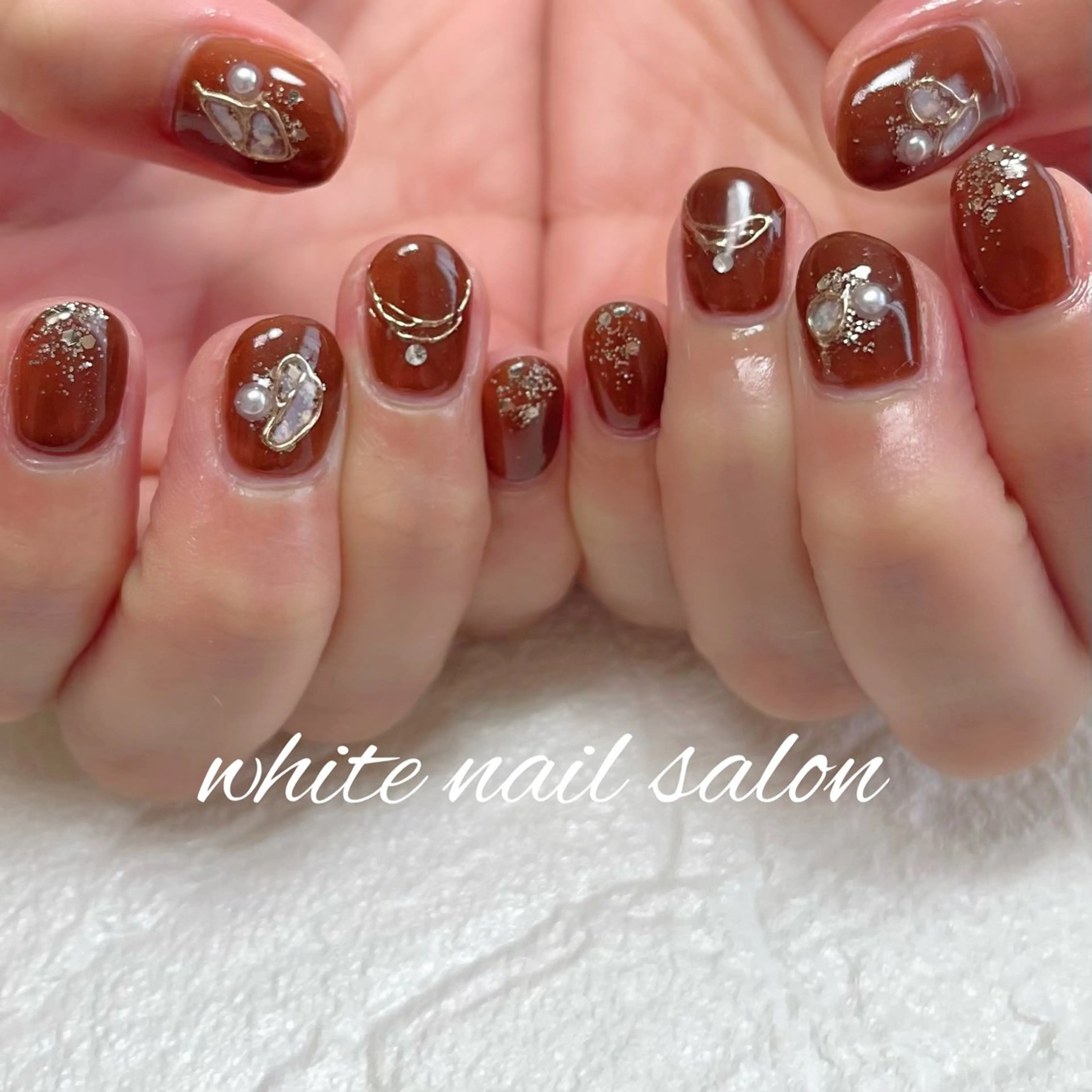 ネイル ラメ(グリッター) ハンドネイル white nail salonのネイルデザイン
