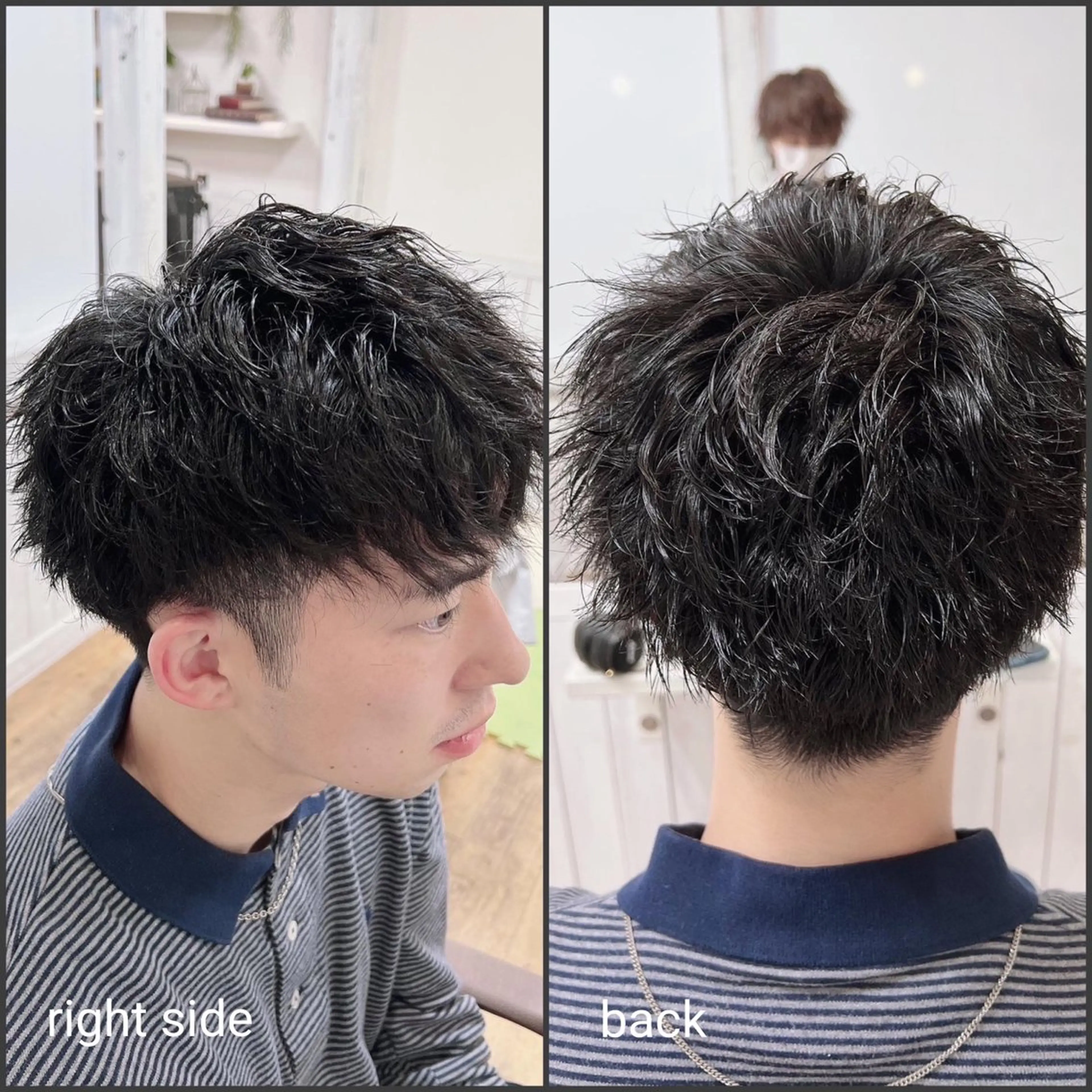 ショート メンズ メンズパーマ kokua hair design／大西のヘアスタイル