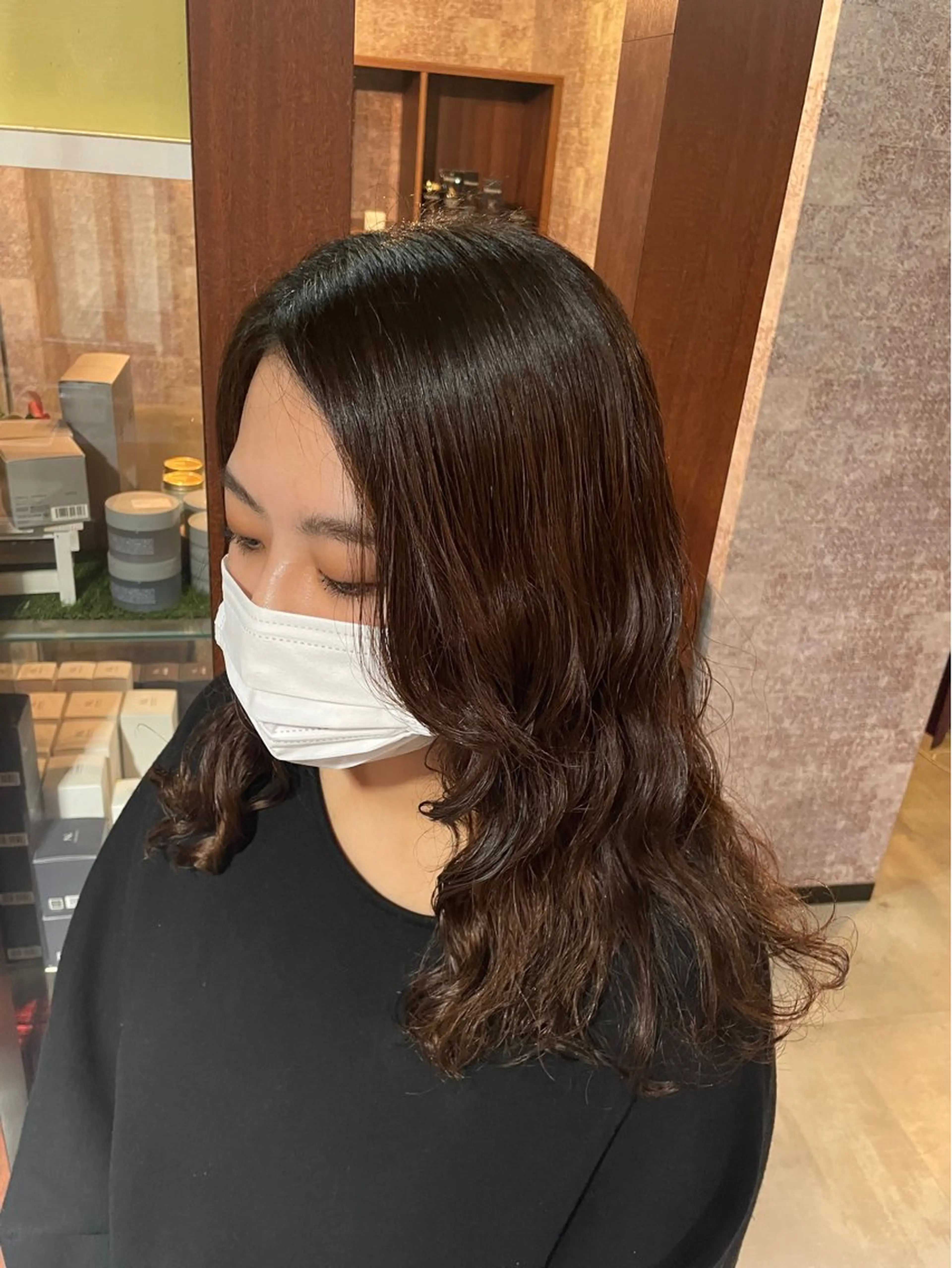 ロング パーマ カット パーマ トリートメント eim hair rink  長津田店所属・🫧透明感カラー 🫧しほのヘアスタイル