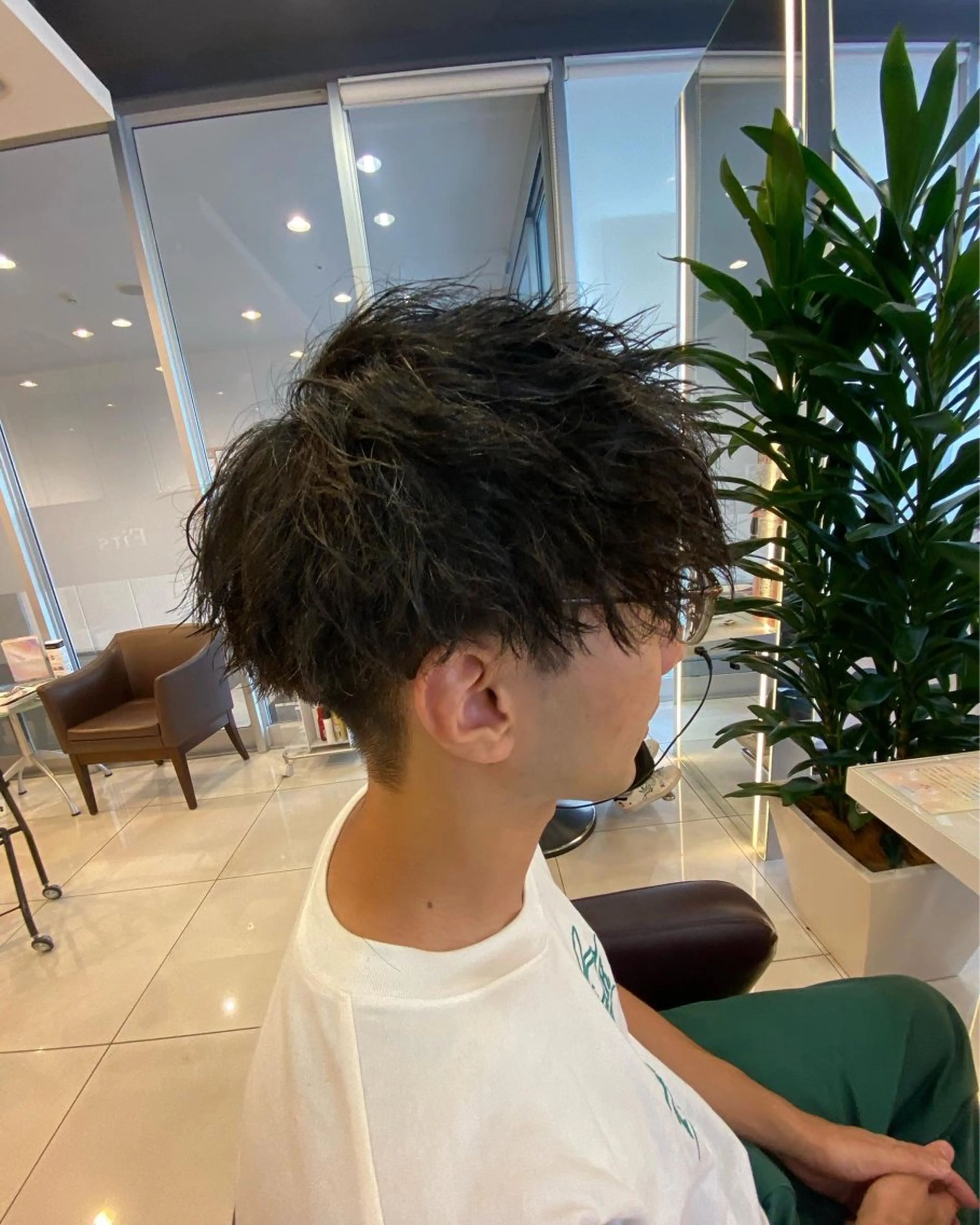 ショート パーマ メンズ マッシュ カット パーマ メンズサロン/戸塚駅 東口3分/冨田大輝のヘアスタイル