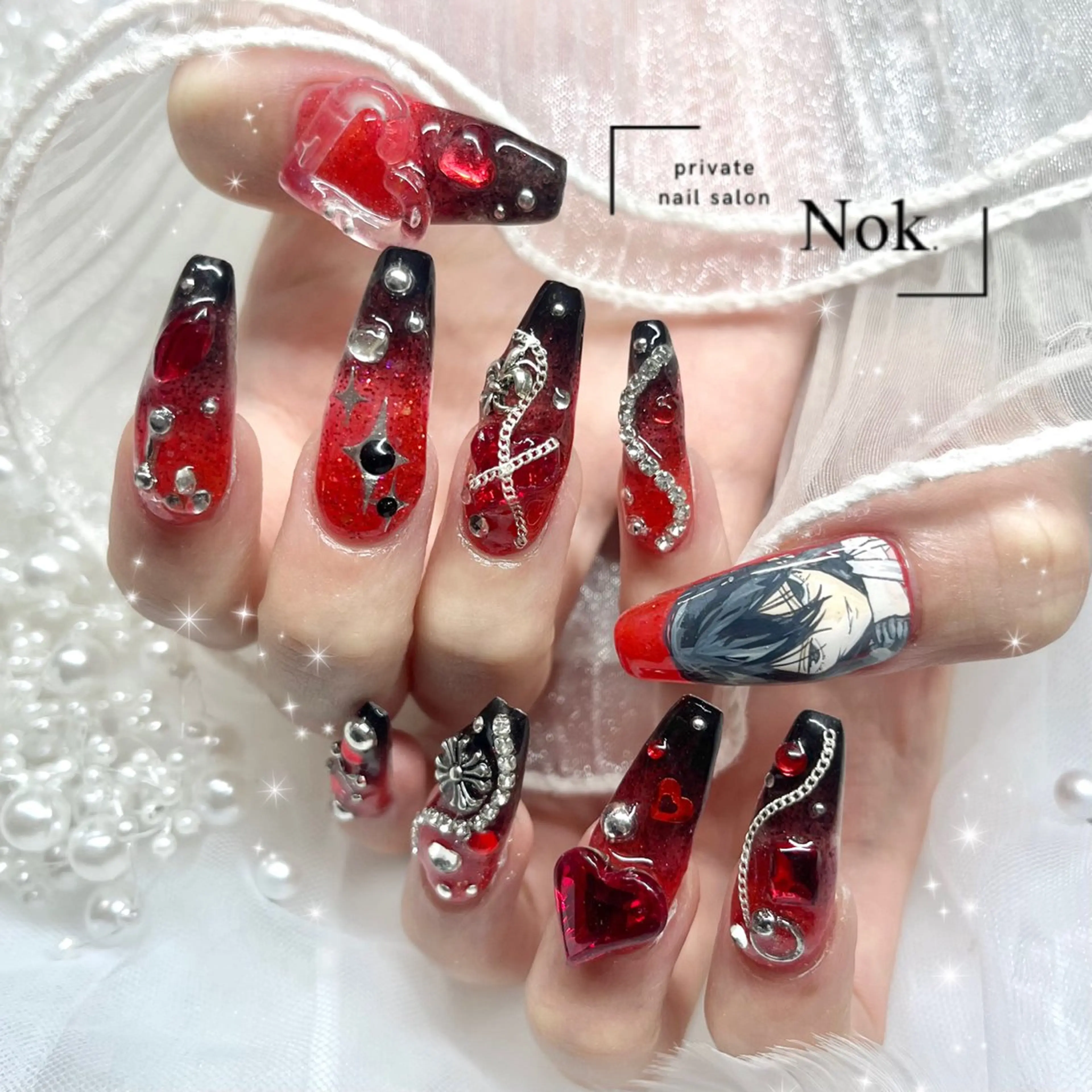 ネイル ハンドネイル 池袋痛ネイル Nok. 渡辺のネイルデザイン