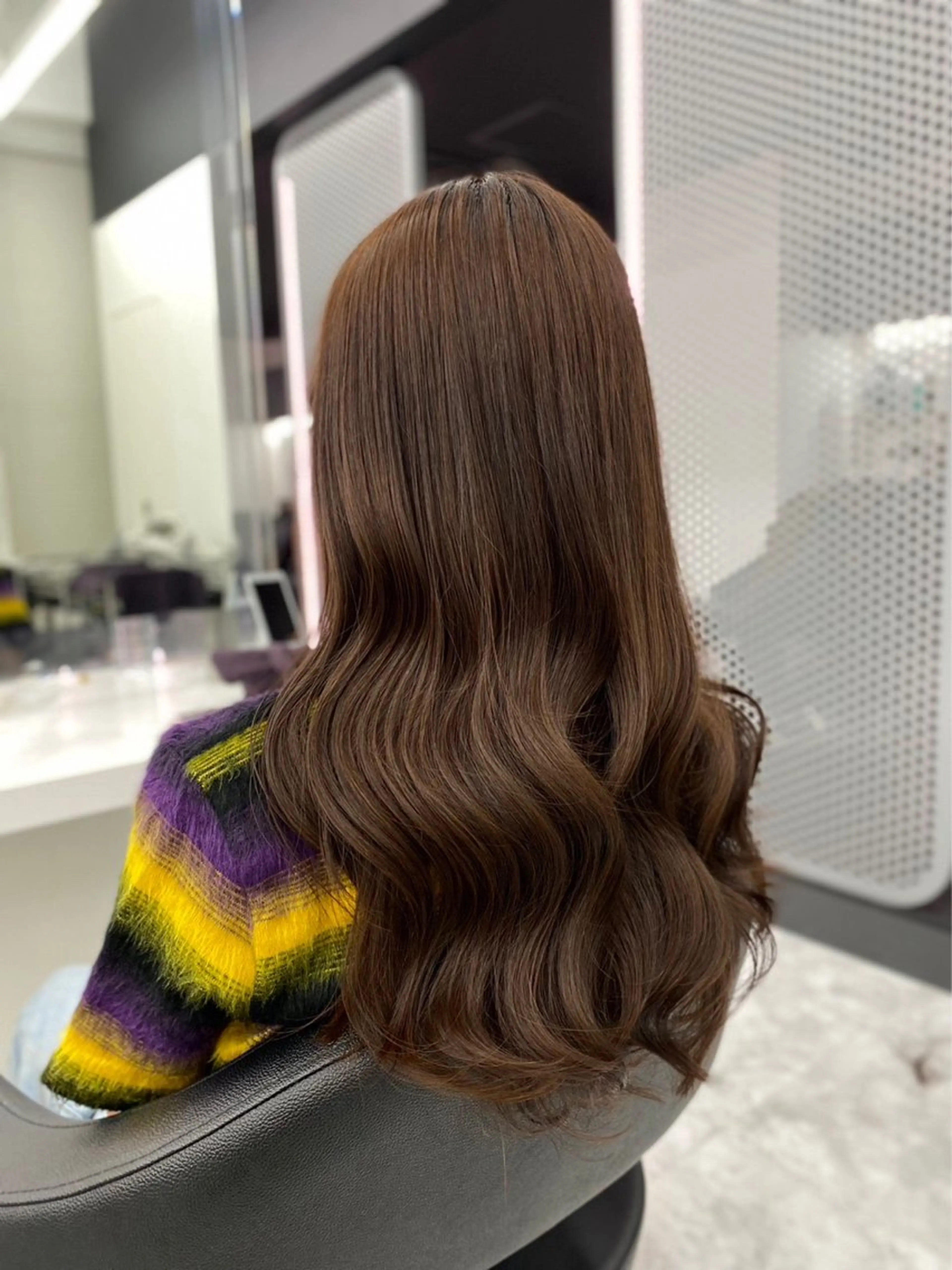 ロング カラー パーマ ヘアアレンジ メンズ キッズ ♥️韓国ヘア レイヤー♥️ゆりのヘアスタイル