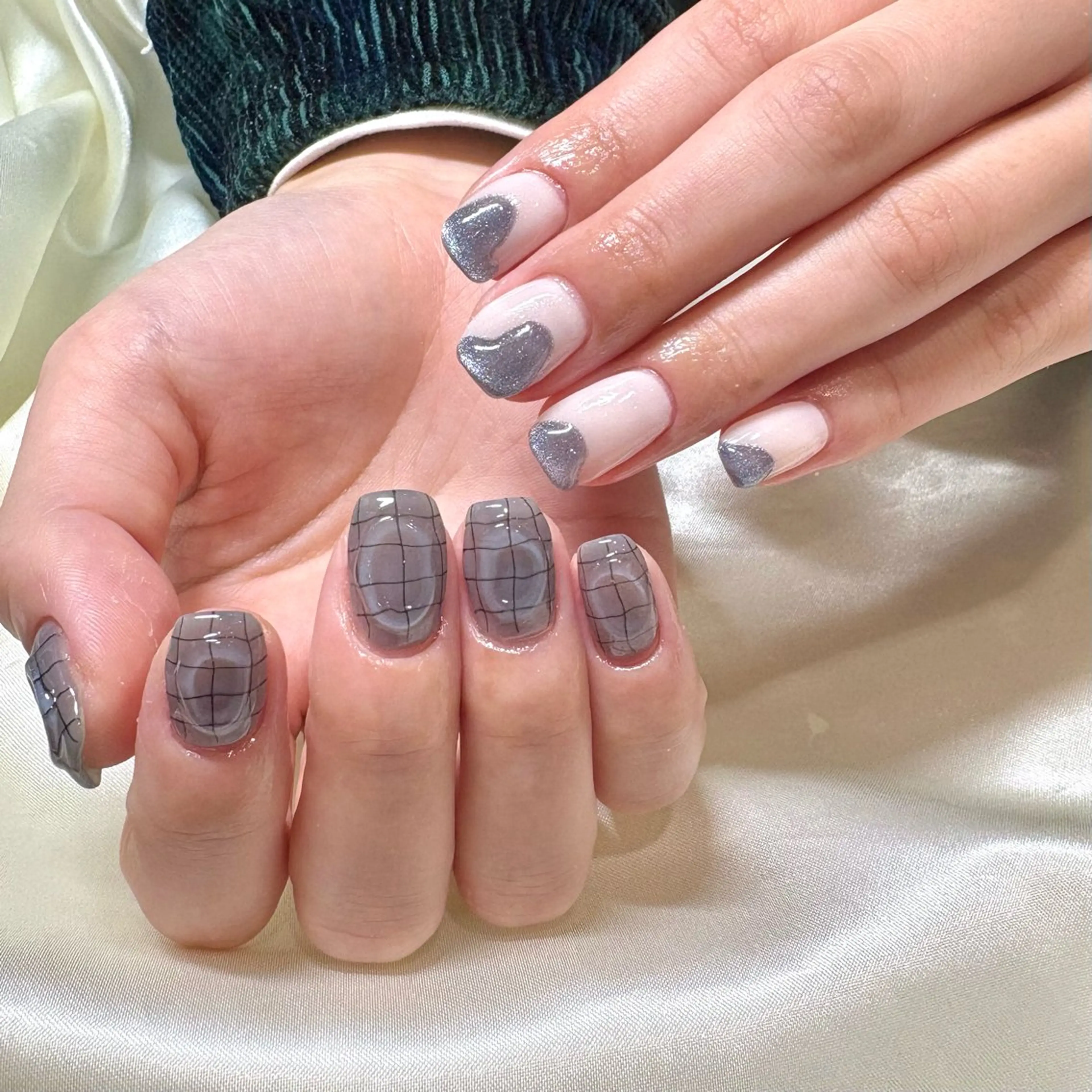 ネイル ニュアンスネイル ハンドネイル 江原 楓果のネイルデザイン