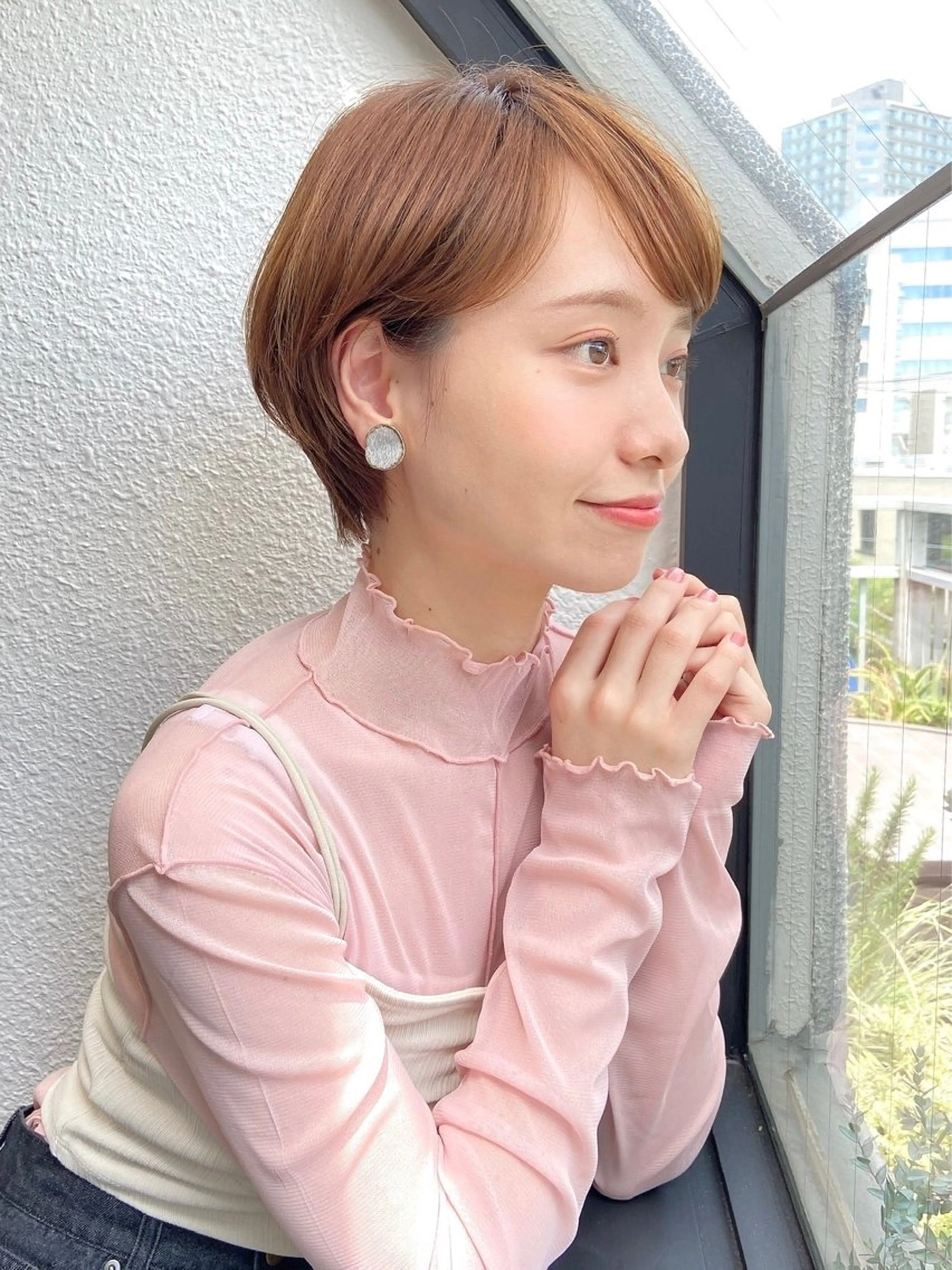 ショート カラー カット ヘアカラー トリートメント 🦋透明感カラー🦋 なつやのヘアスタイル