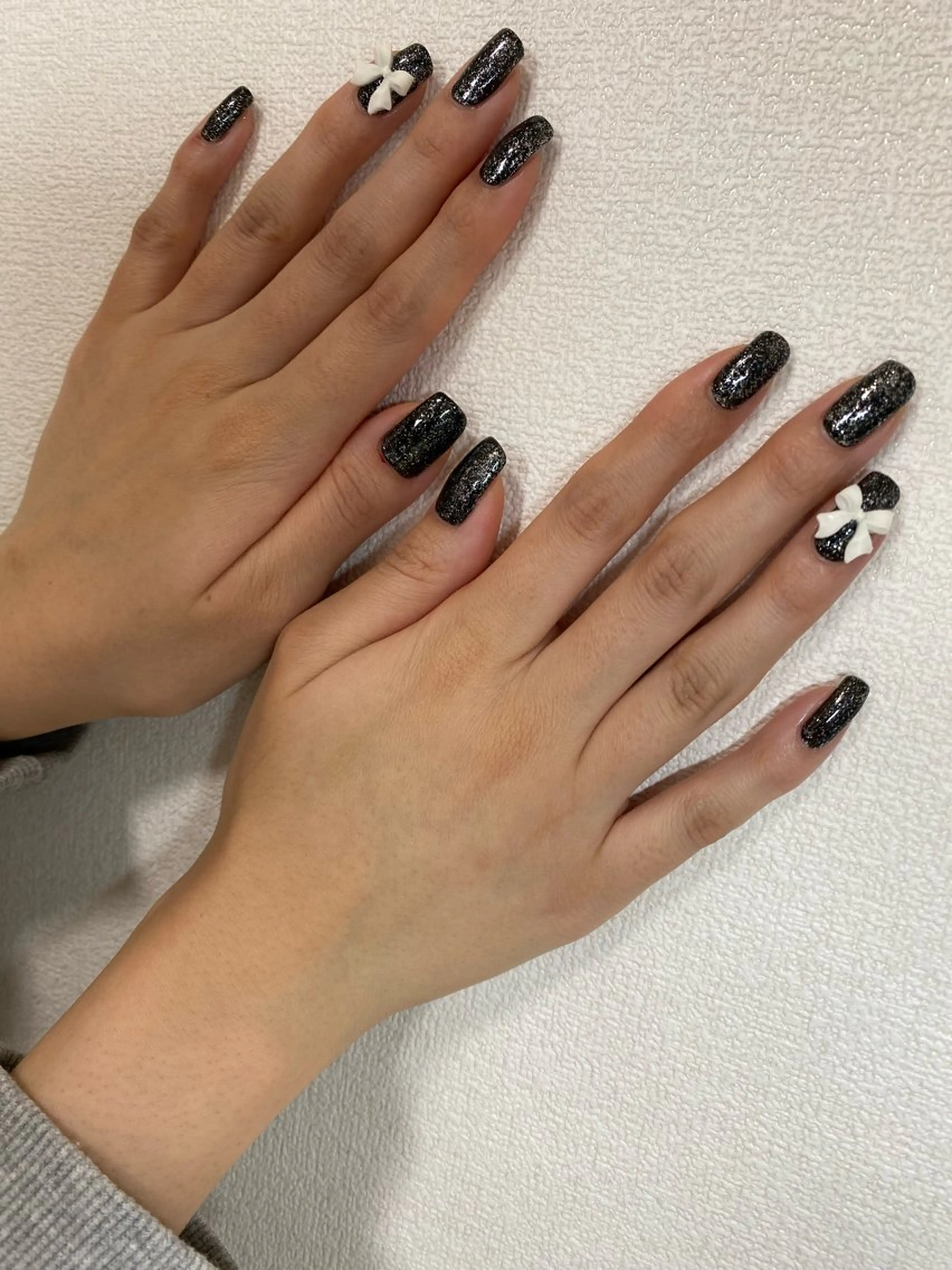 ネイル リボン ハンドネイル 自宅サロン FeelFreeのネイルデザイン