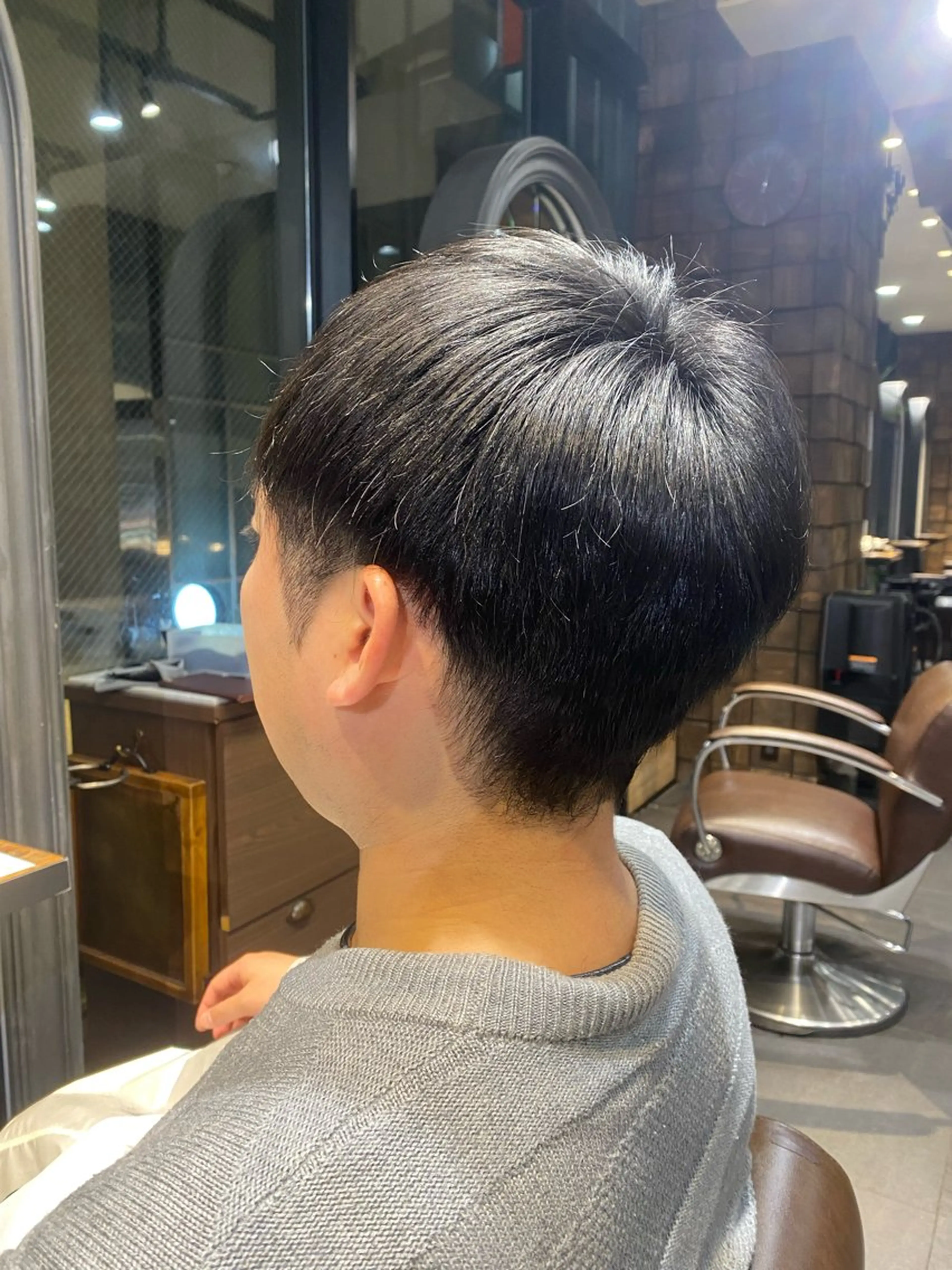 ショート メンズ マッシュ ショートヘア カット 韓国ヘア/銀座/艶髪 /MINX/ウチダのヘアスタイル