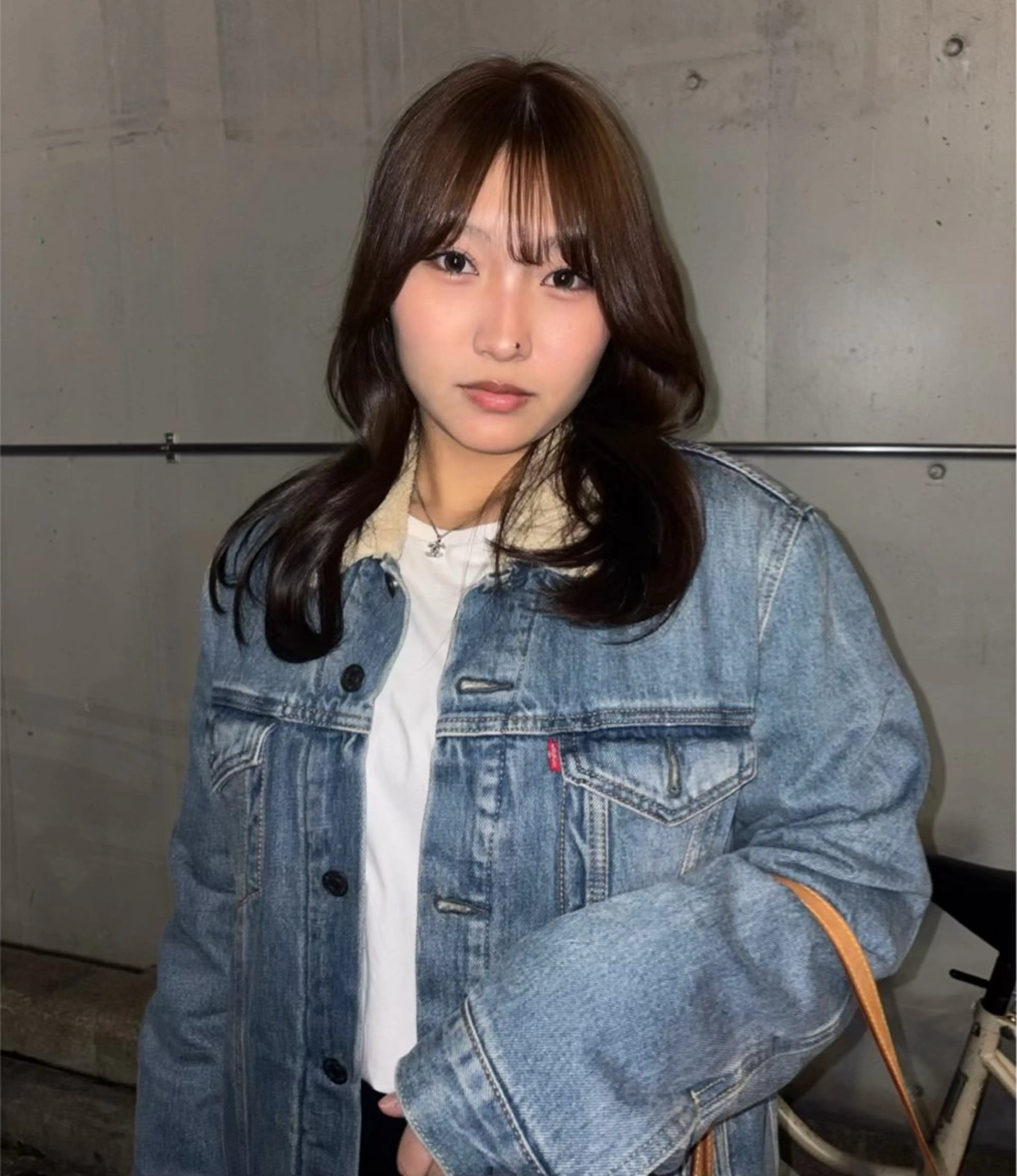 ミディアム カラー ヘアカラー Inity心斎橋/ クルミのヘアスタイル