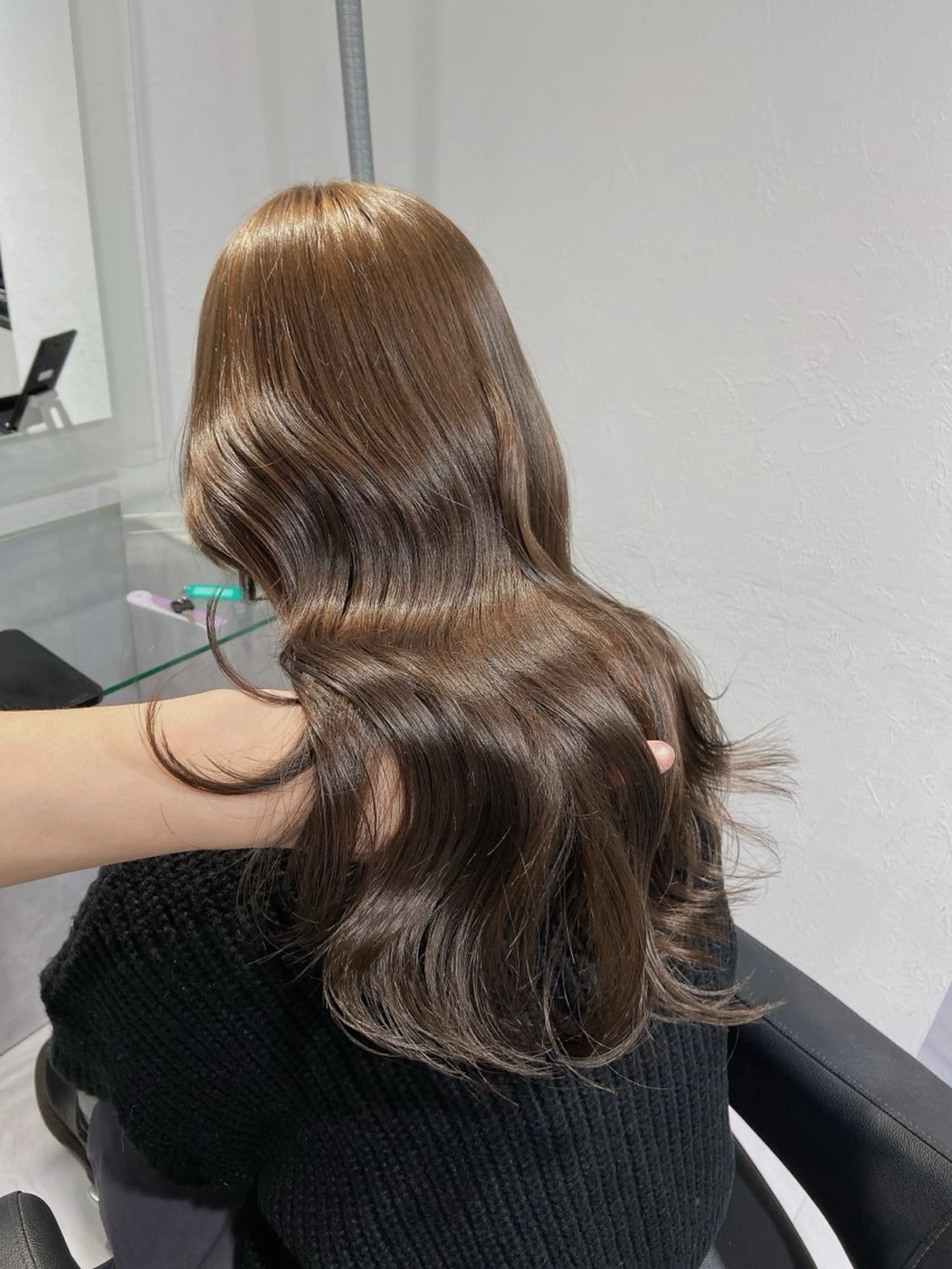 セミロング カラー カット ヘアカラー トリートメント ヘッドスパ ヘアセット レイヤー✂︎赤み消し 髪質改善/井上健太のヘアスタイル