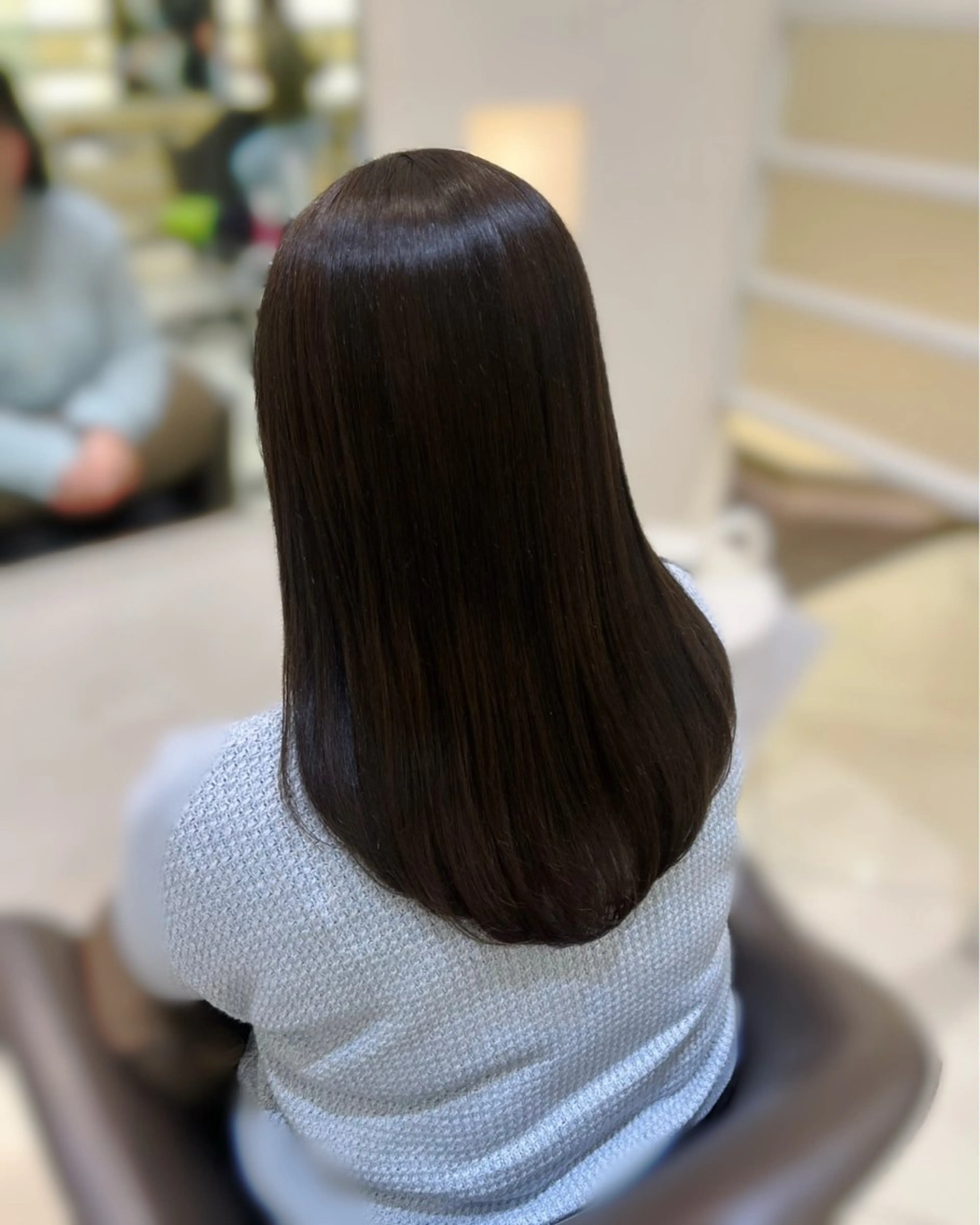 セミロング 🫧オリーブカラー/ 酸性縮毛矯正銀座🫧のヘアスタイル