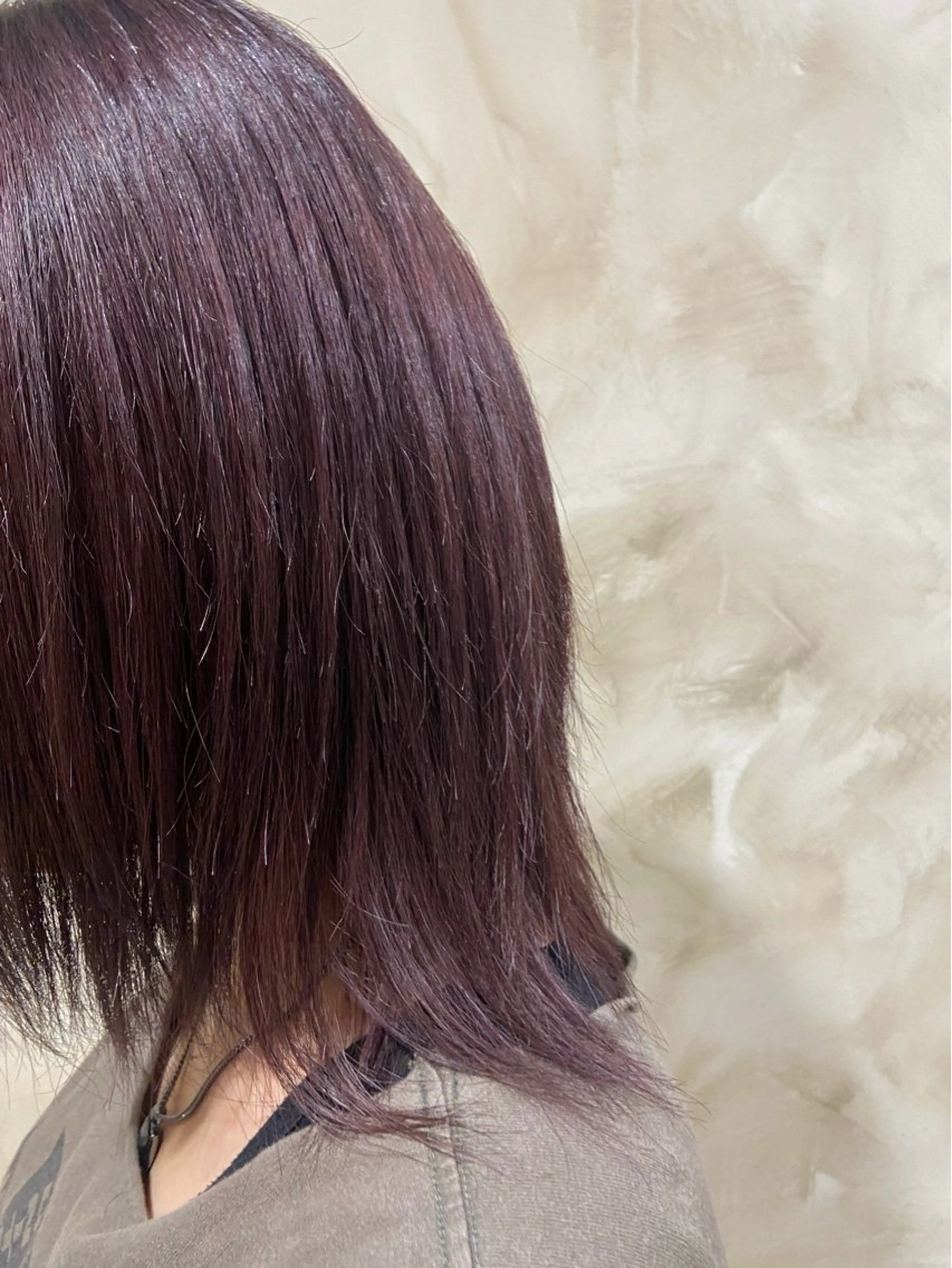 ミディアム カラー ブリーチ カシス ENIEN MAKE'S 立川所属・綾/ベージュカラー /パーマ🩰のヘアスタイル