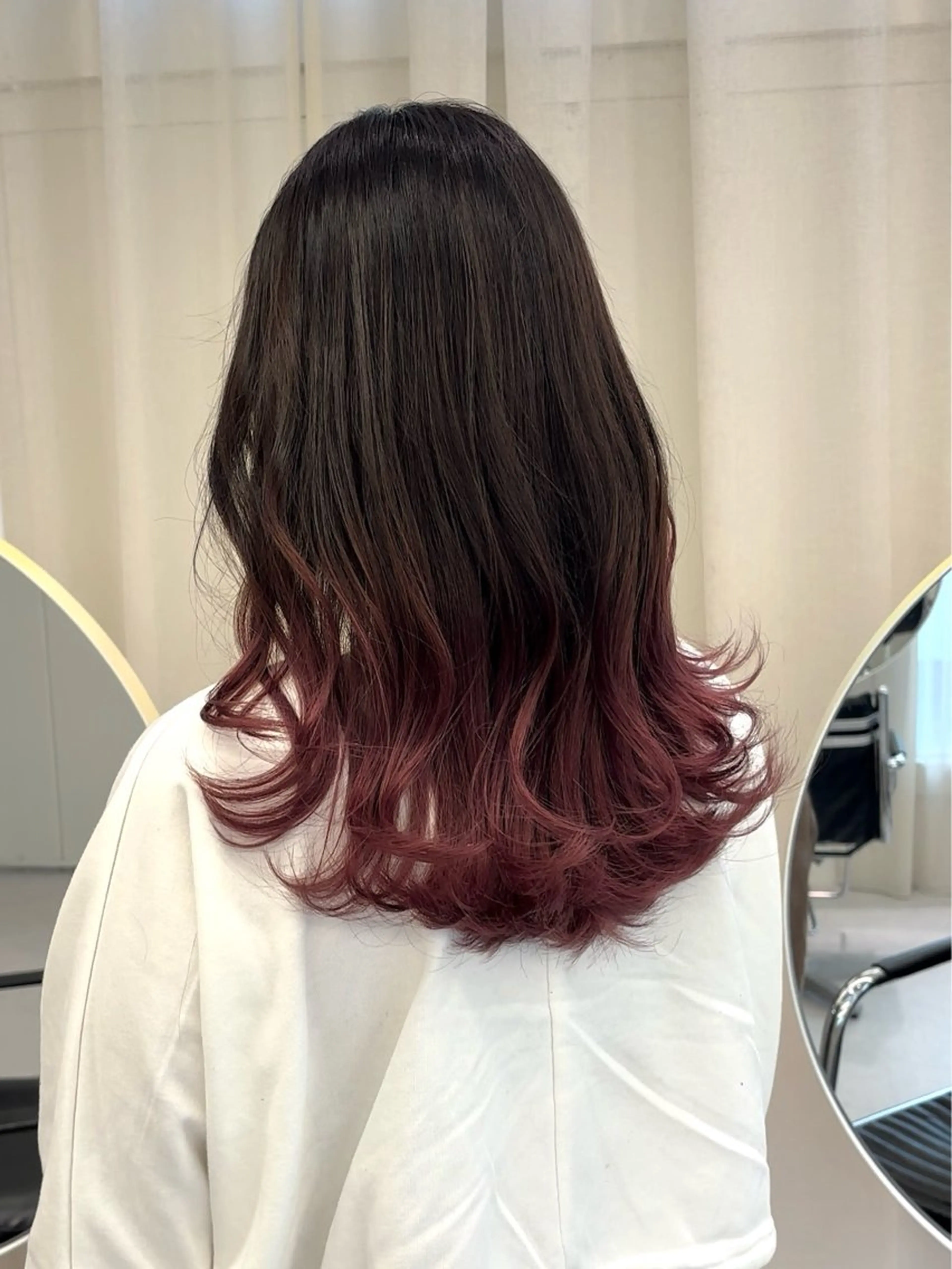 ロング ヘアカラー トリートメント 韓国レイヤー/ヘア カラー🎀ayamiのヘアスタイル