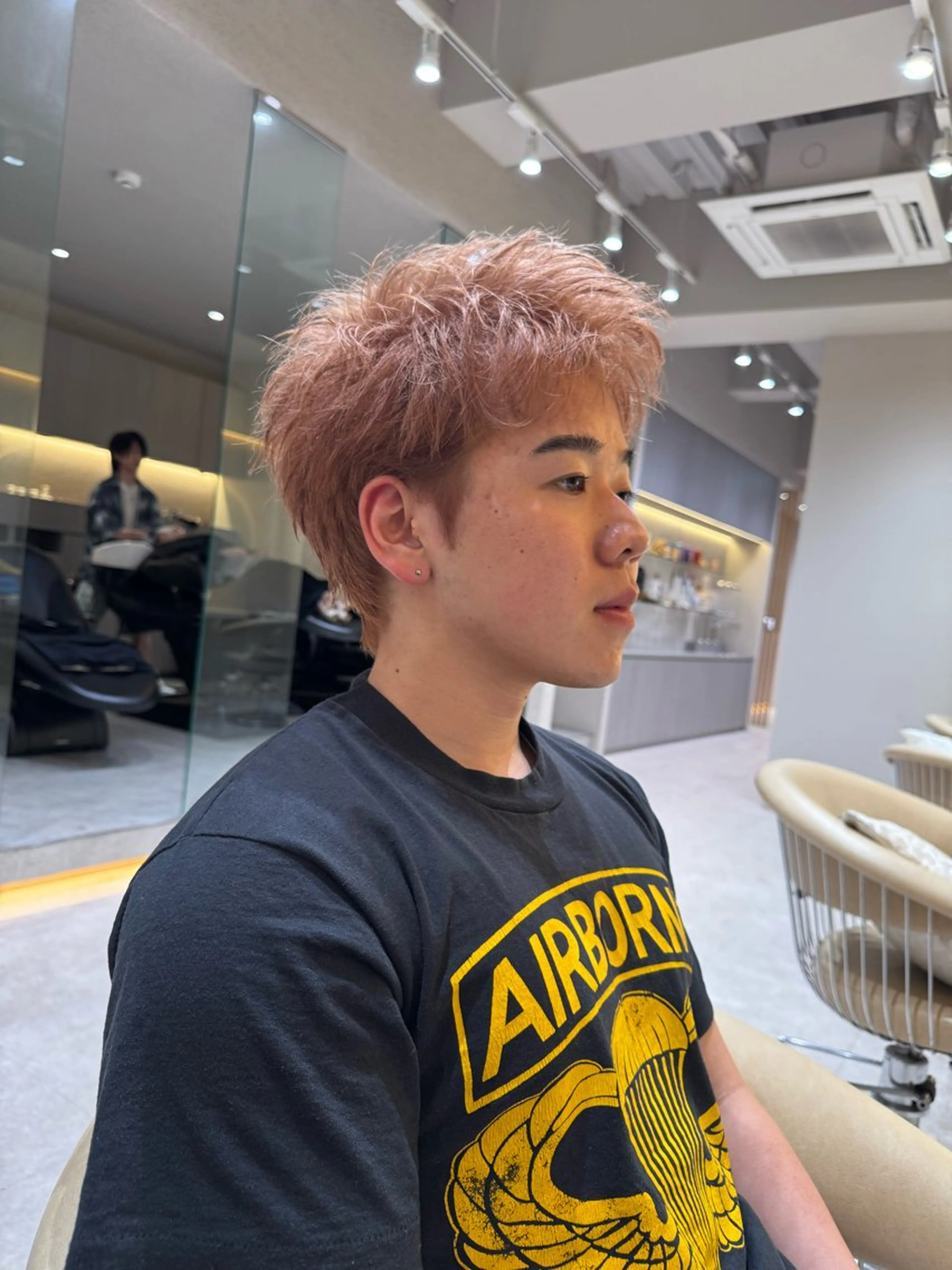 ショート カラー メンズ カット ヘアカラー 大人メンズパーマ メンズ特化　萱原大幹のヘアスタイル