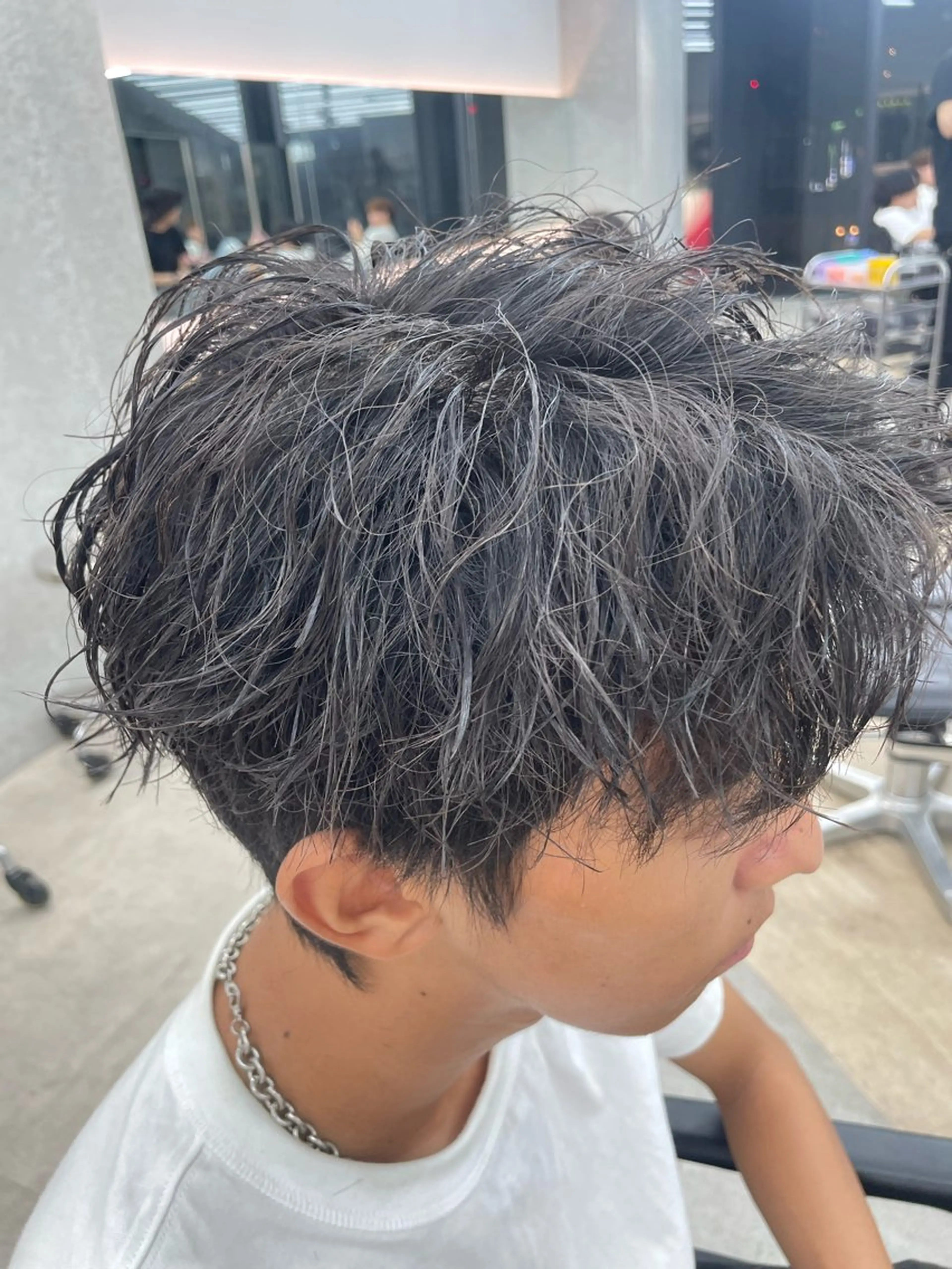 パーマ メンズ メンズパーマ ツイストスパイラルパーマ スパイラルパーマ カット パーマ メンズ/シャドウ/ 波巻き/kyogoのヘアスタイル