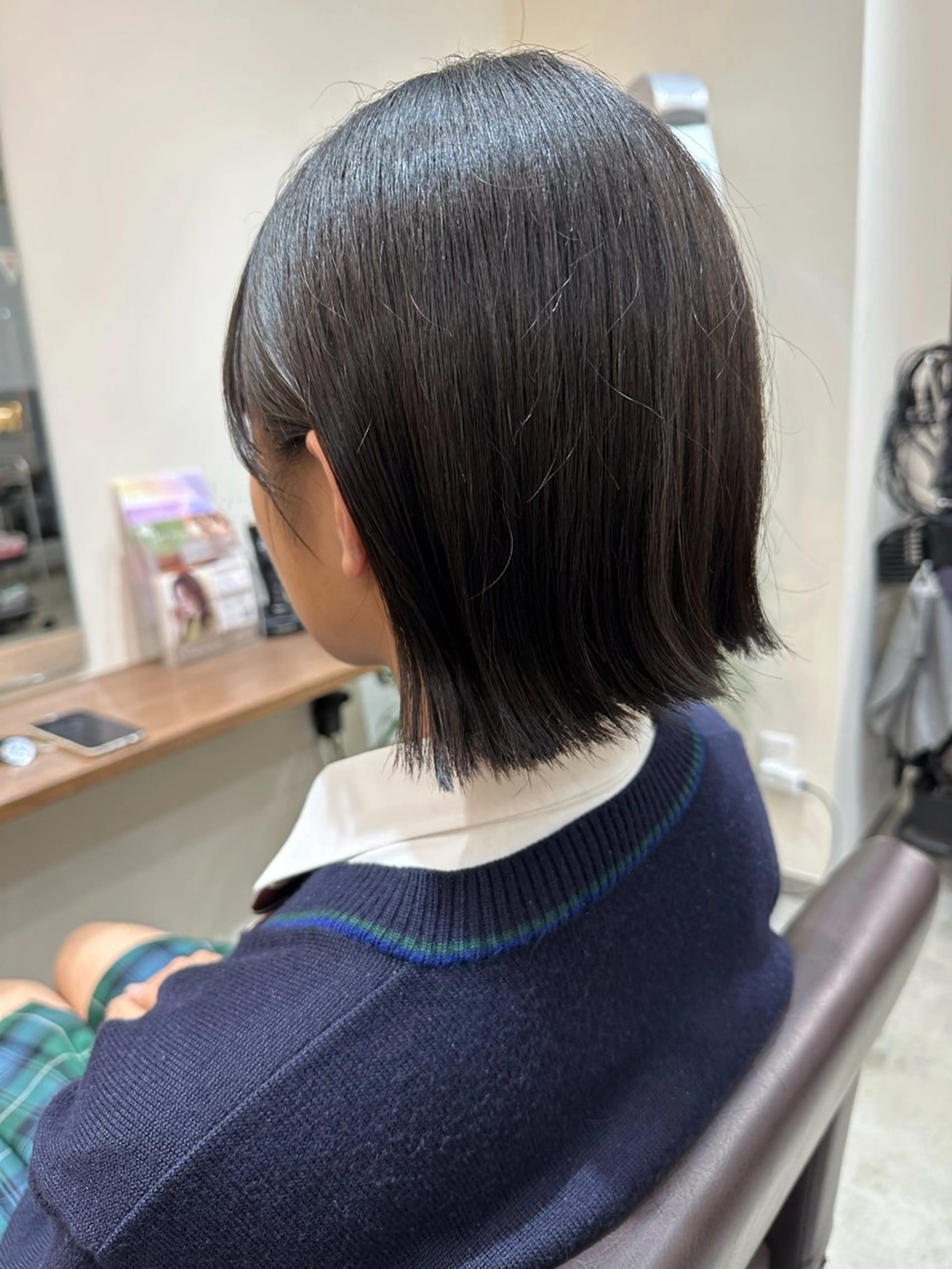 ショート ボブ 巻けるケア縮毛矯正✨ ケアカラー✨山下のヘアスタイル