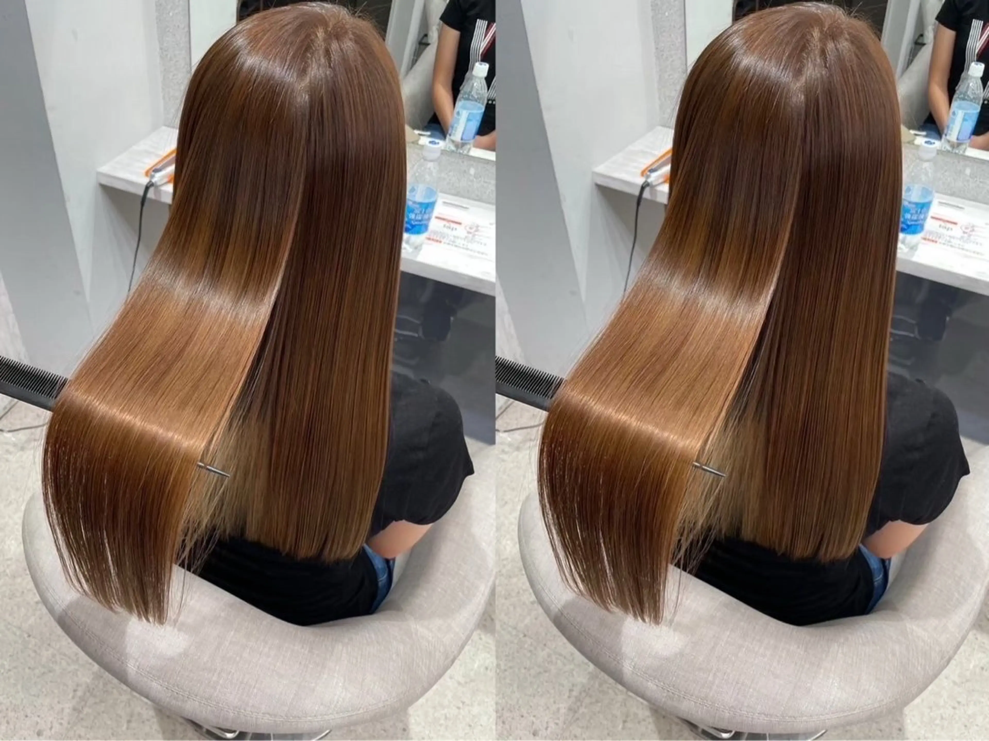 ロング 🚨メンズ曲がる 縮毛矯正りおん🚨のヘアスタイル