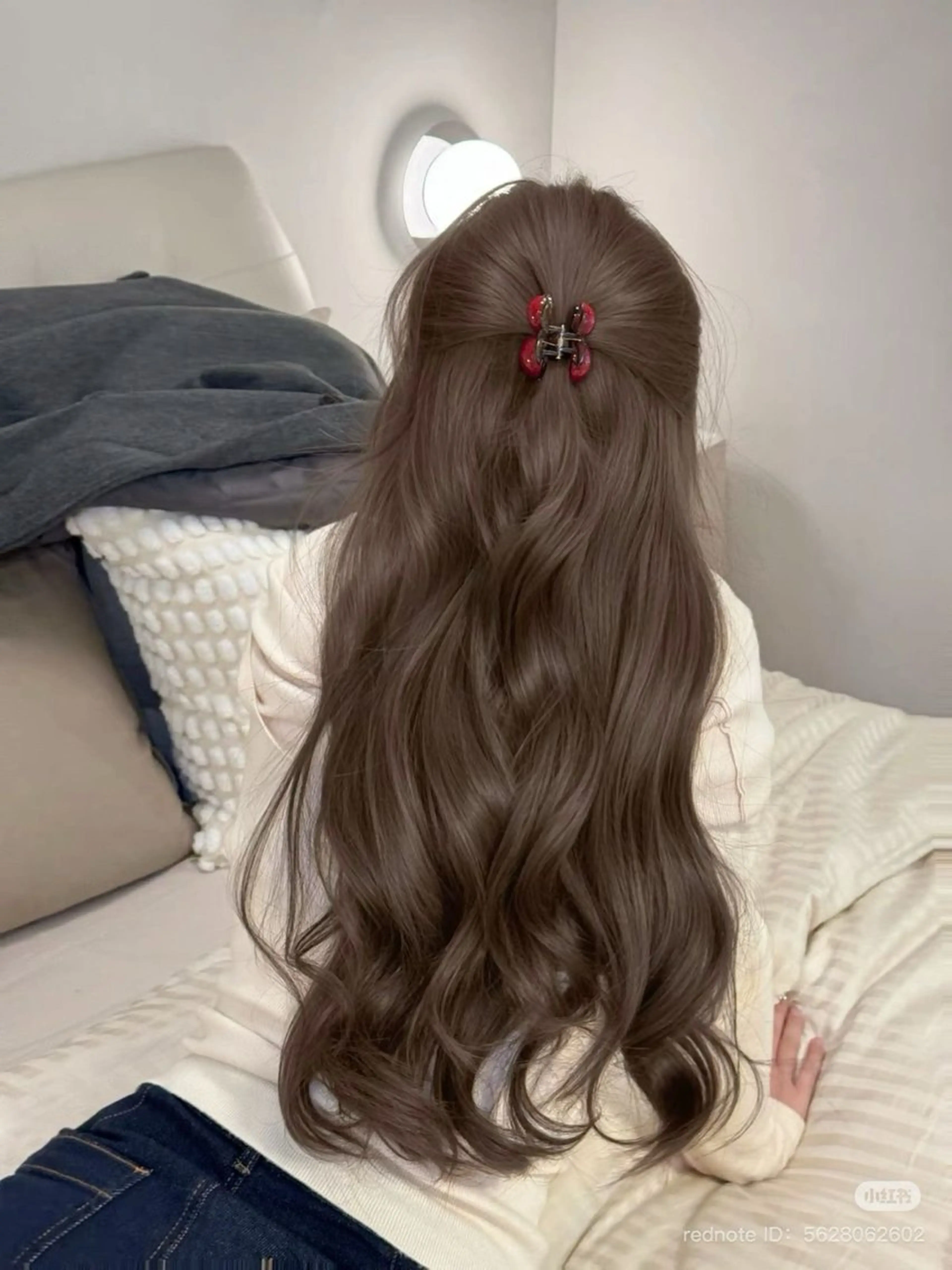 ロング カラー ベージュカラー ブリーチ 透明感カラー ダブルカラー ブリーチなしカラー カット ヘアカラー トリートメント 透明感カラー✨🩵 韓国ヘアkanatoのヘアスタイル