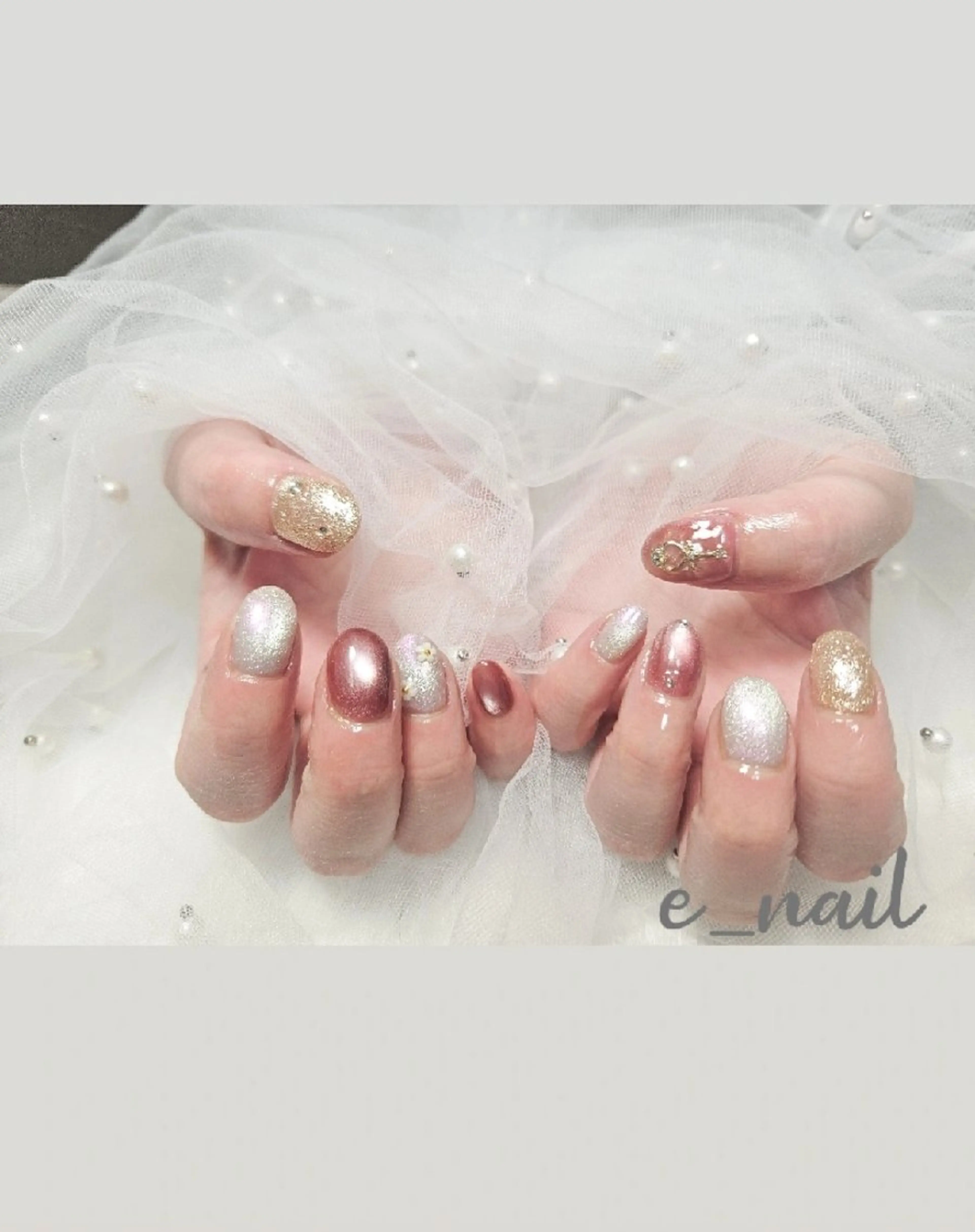 ネイル e_nail🍀自宅 サロン八潮eri☆　のネイルデザイン