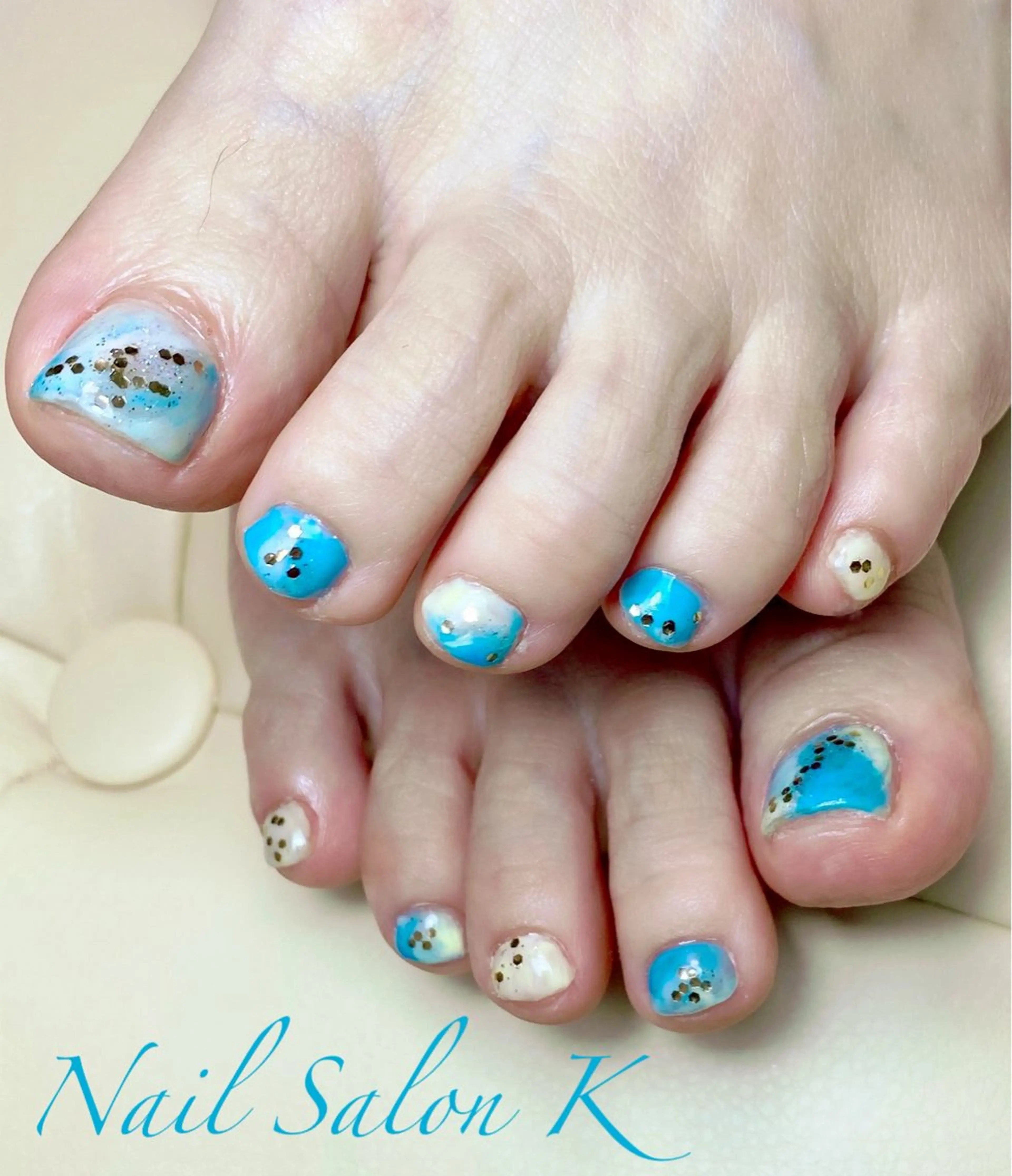 ネイル ニュアンスネイル フットネイル Nail Salon K 🧸美爪育成のネイルデザイン