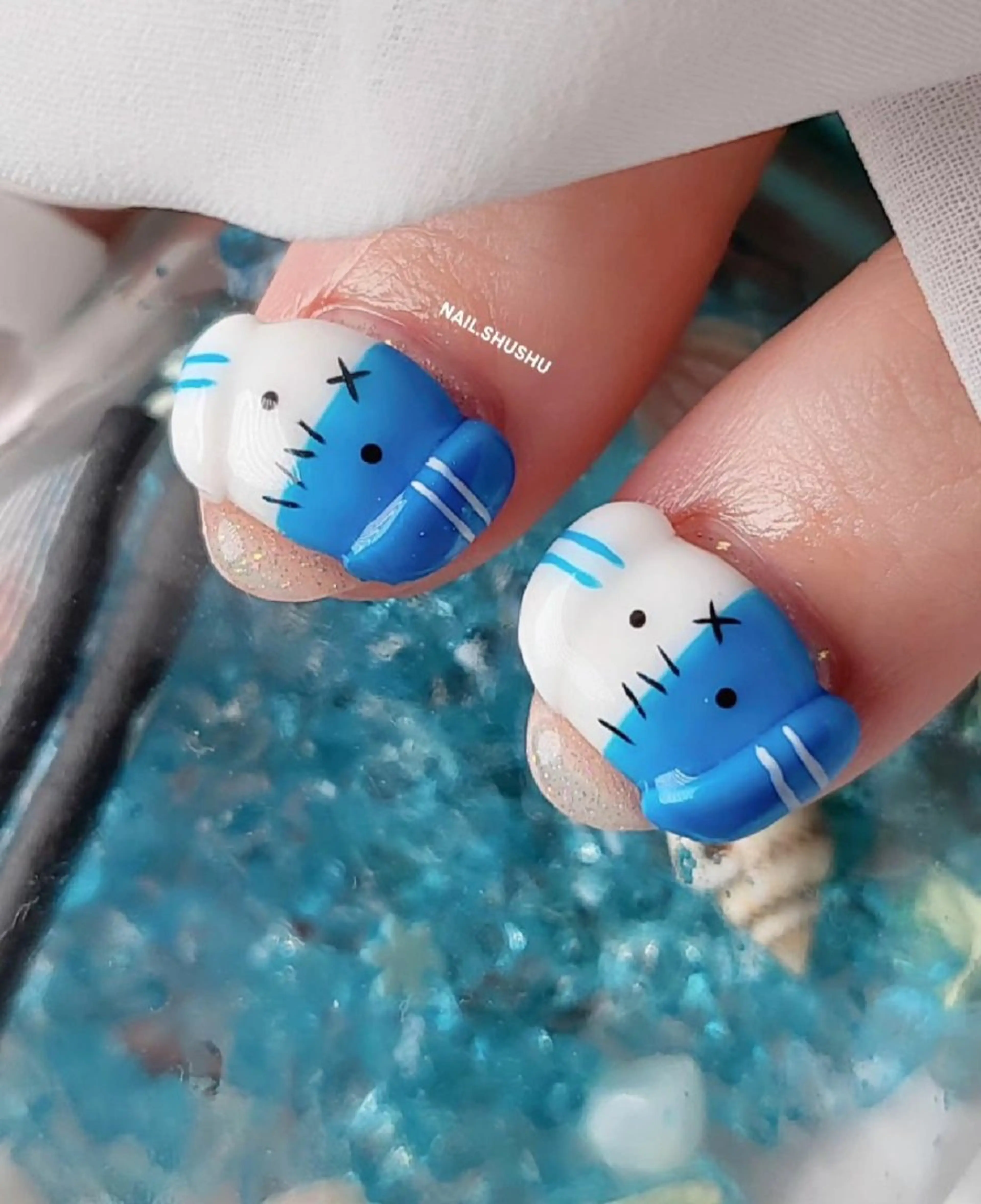 ネイル 持ち込み ニュアンスネイル ワンカラーネイル シンプルネイル 夏ネイル 3dパーツ/流行り 👧shushu❤️のネイルデザイン