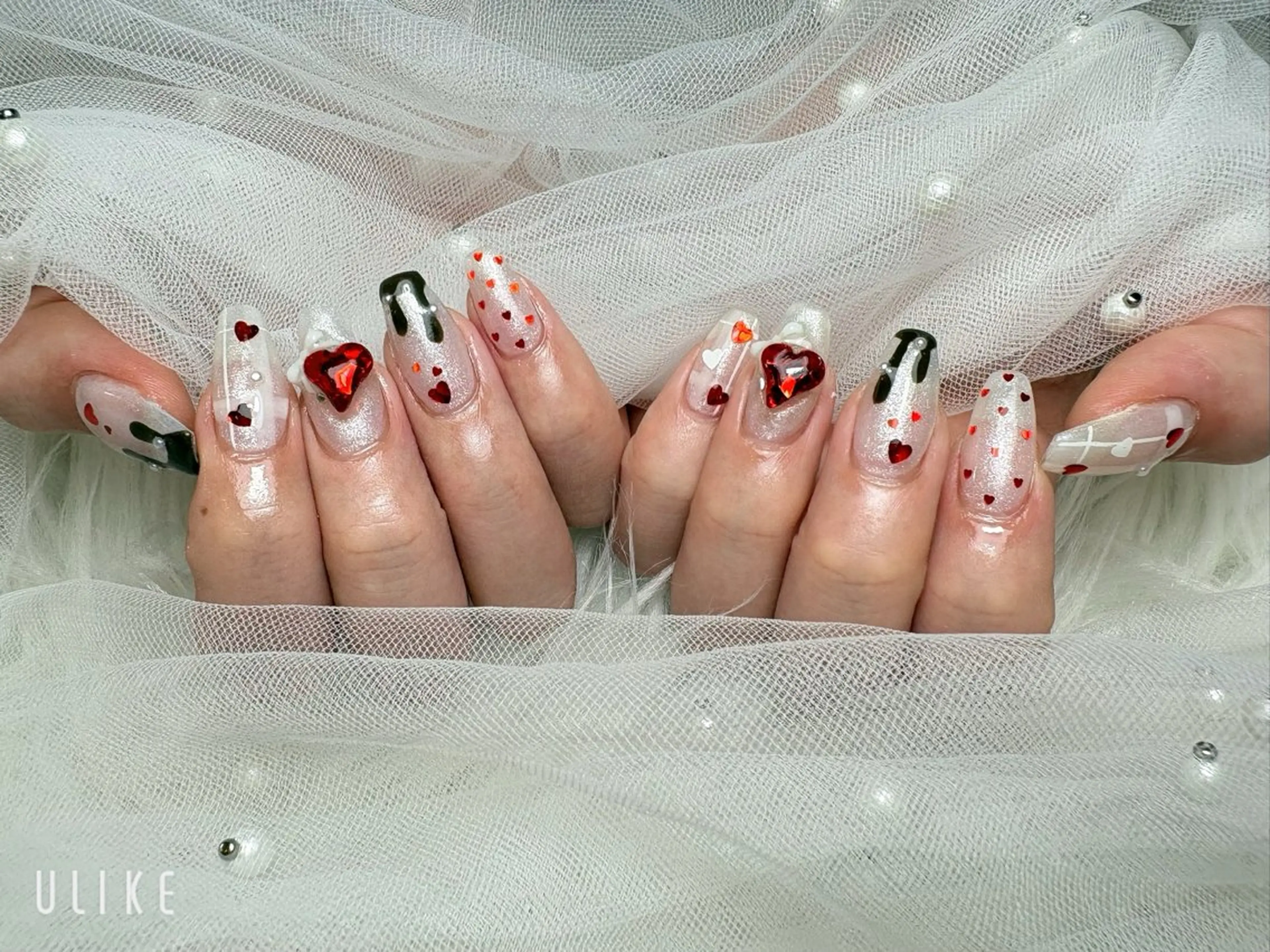 ネイル バレンタイン ハンドネイル peTiT sayakaのネイルデザイン