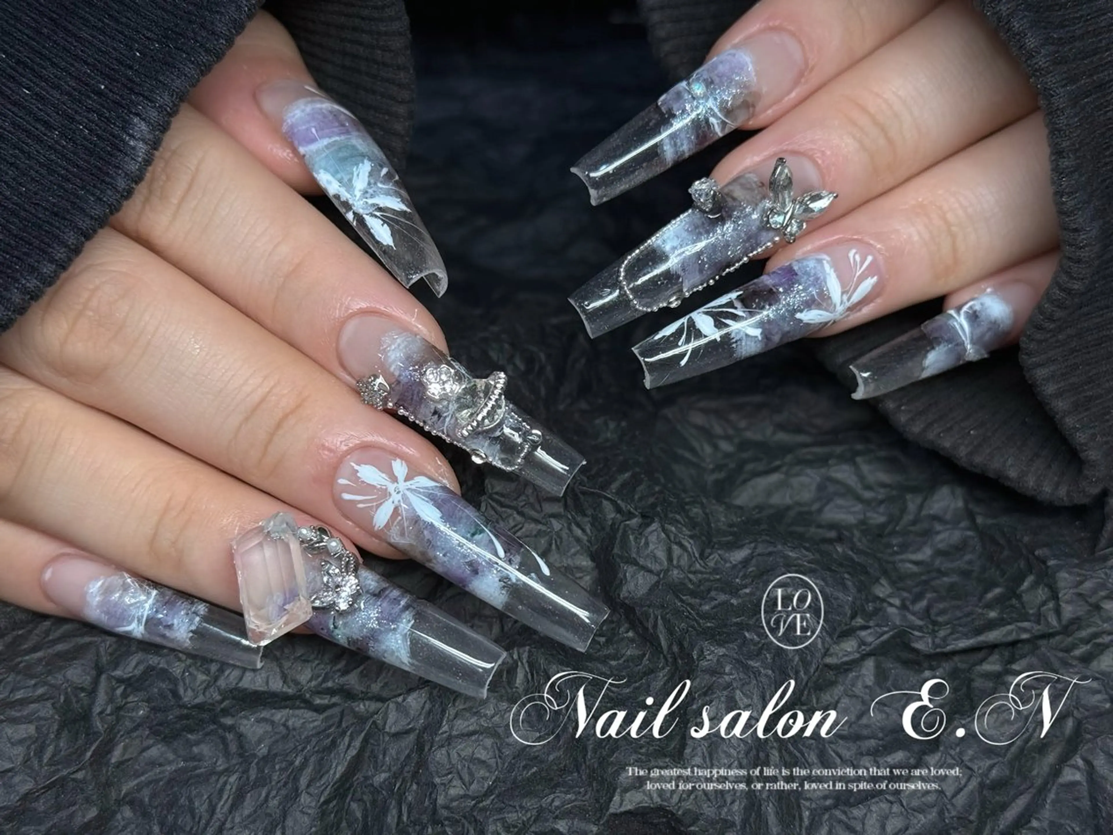 ネイル E.N🦋 長さ出し/持ち込みのネイルデザイン