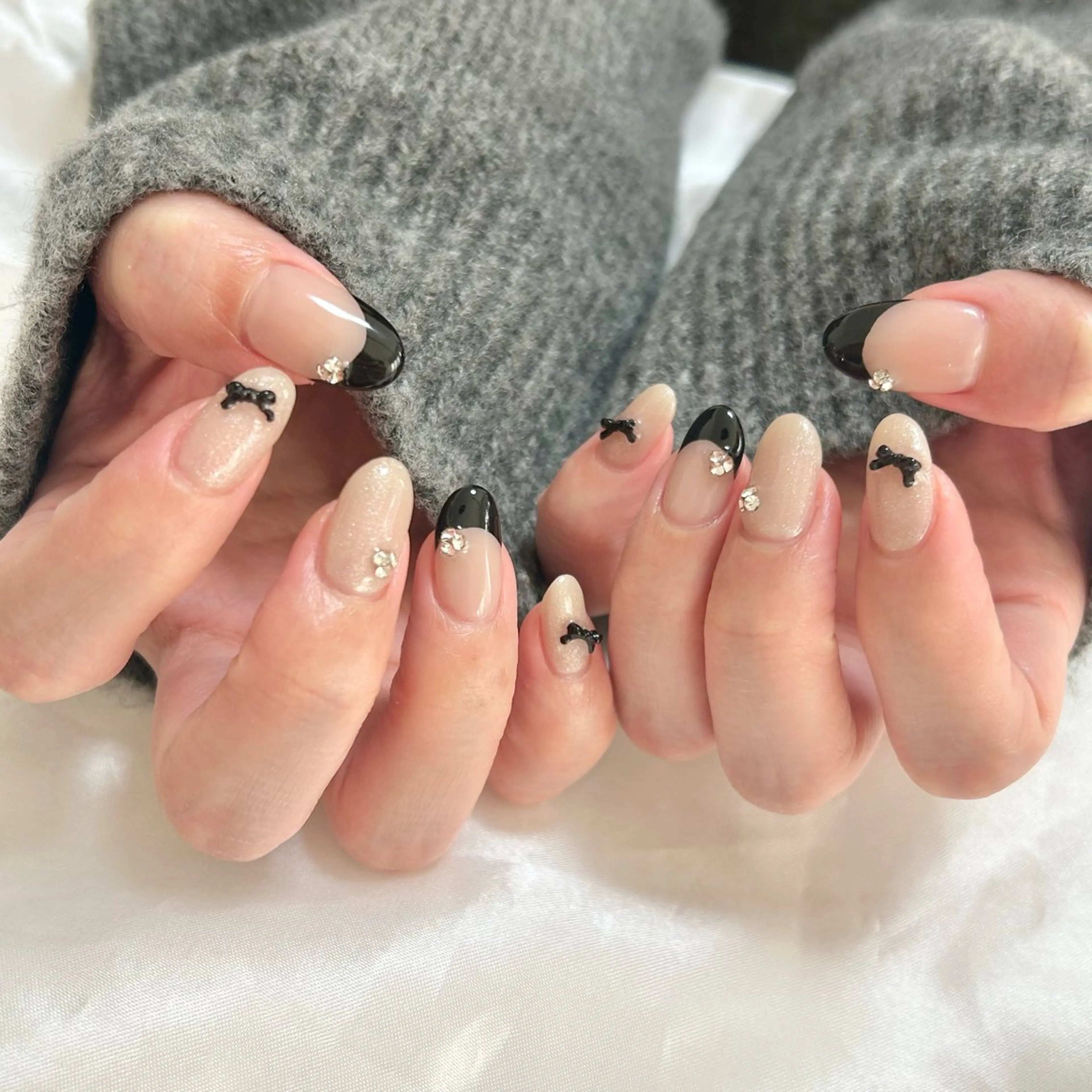 ネイル フレンチネイル 持ち込み ハンドネイル Dallon nailのネイルデザイン