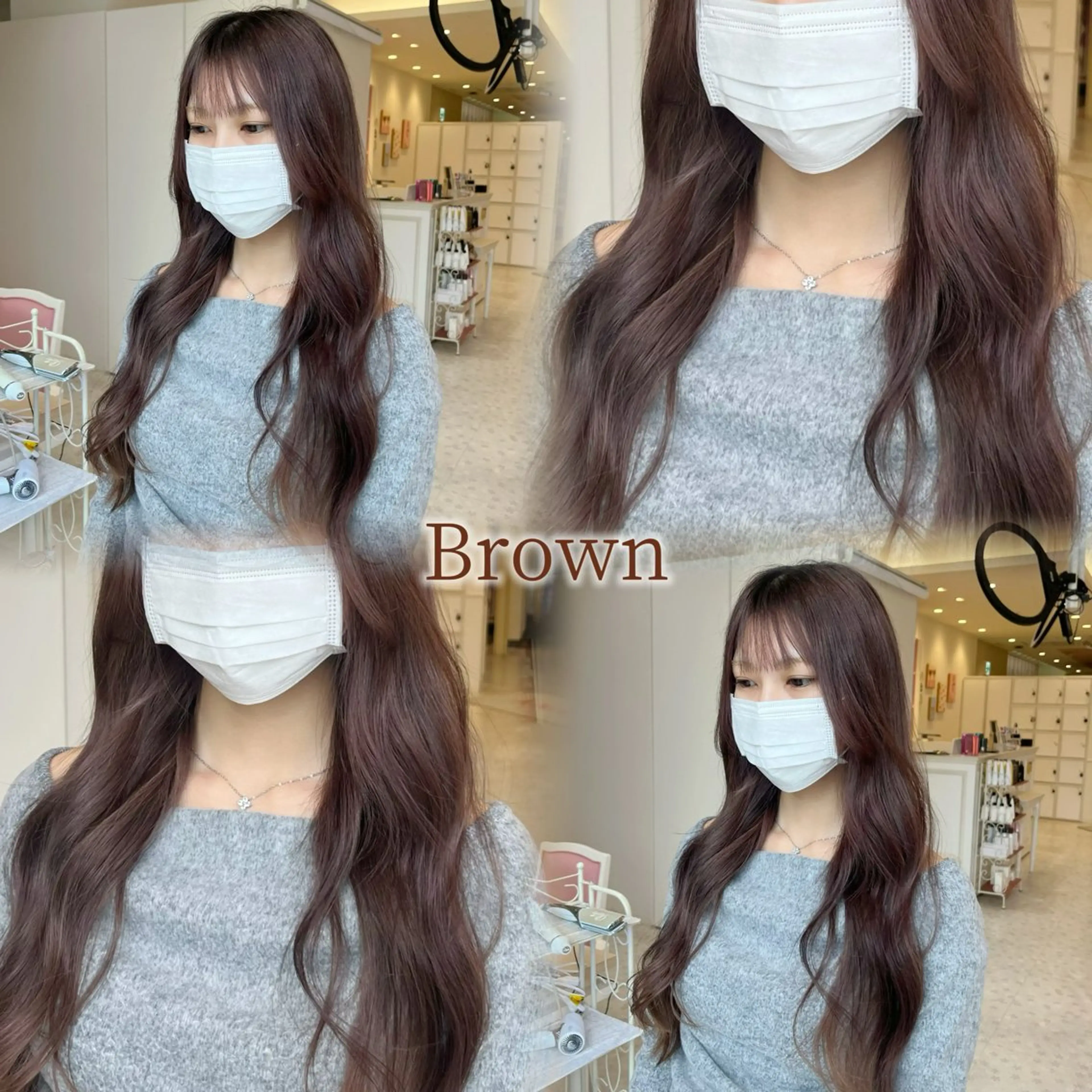 ロング カラー ブリーチ ブラウンカラー 透明感カラー ヘアカラー 🫧艶髪/カラー/ パーマ/愛莉🫧のヘアスタイル