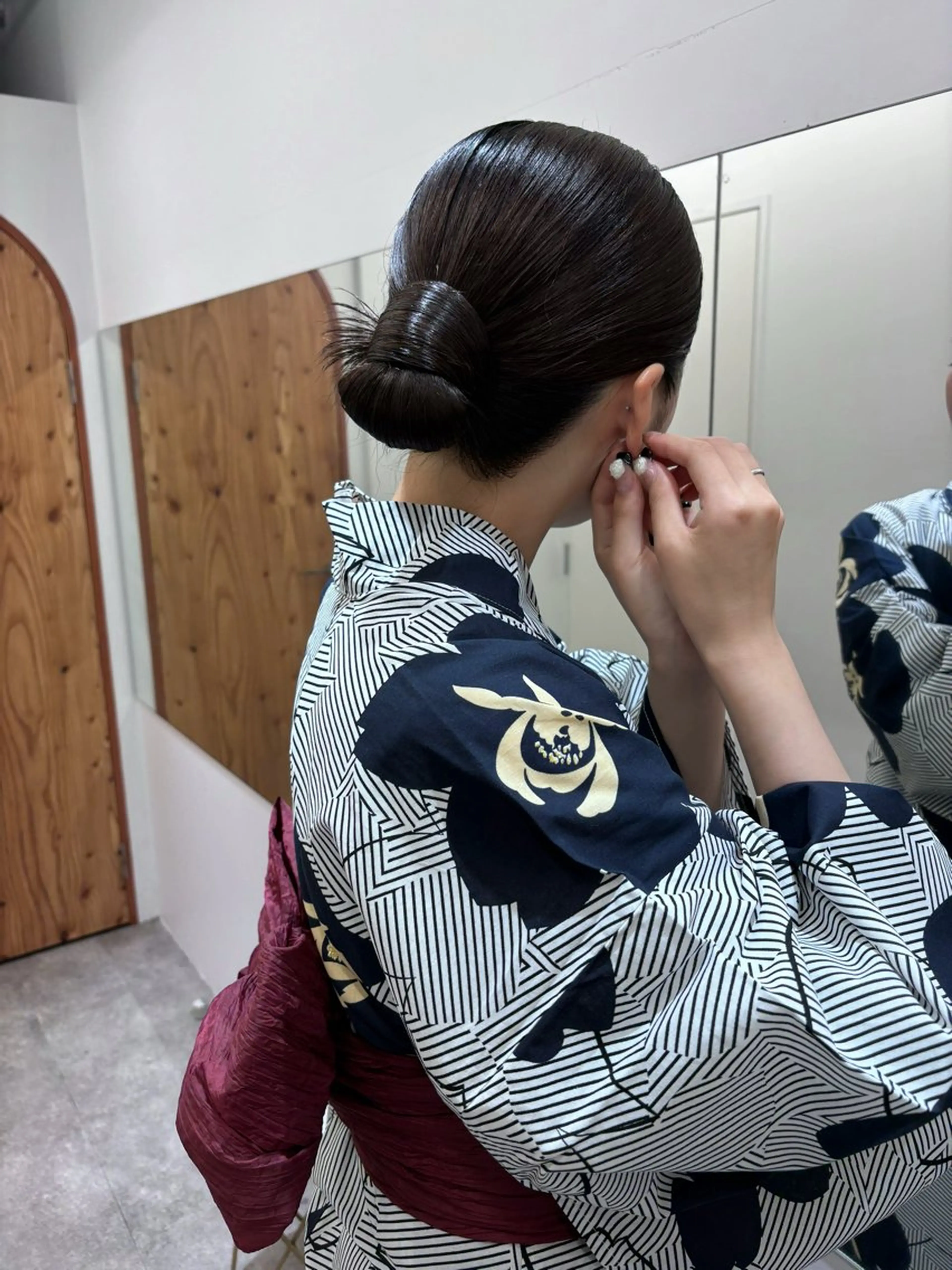 ヘアアレンジ 浴衣 着付け 透明感カラー/set /hana🍀🪽‪のヘアスタイル