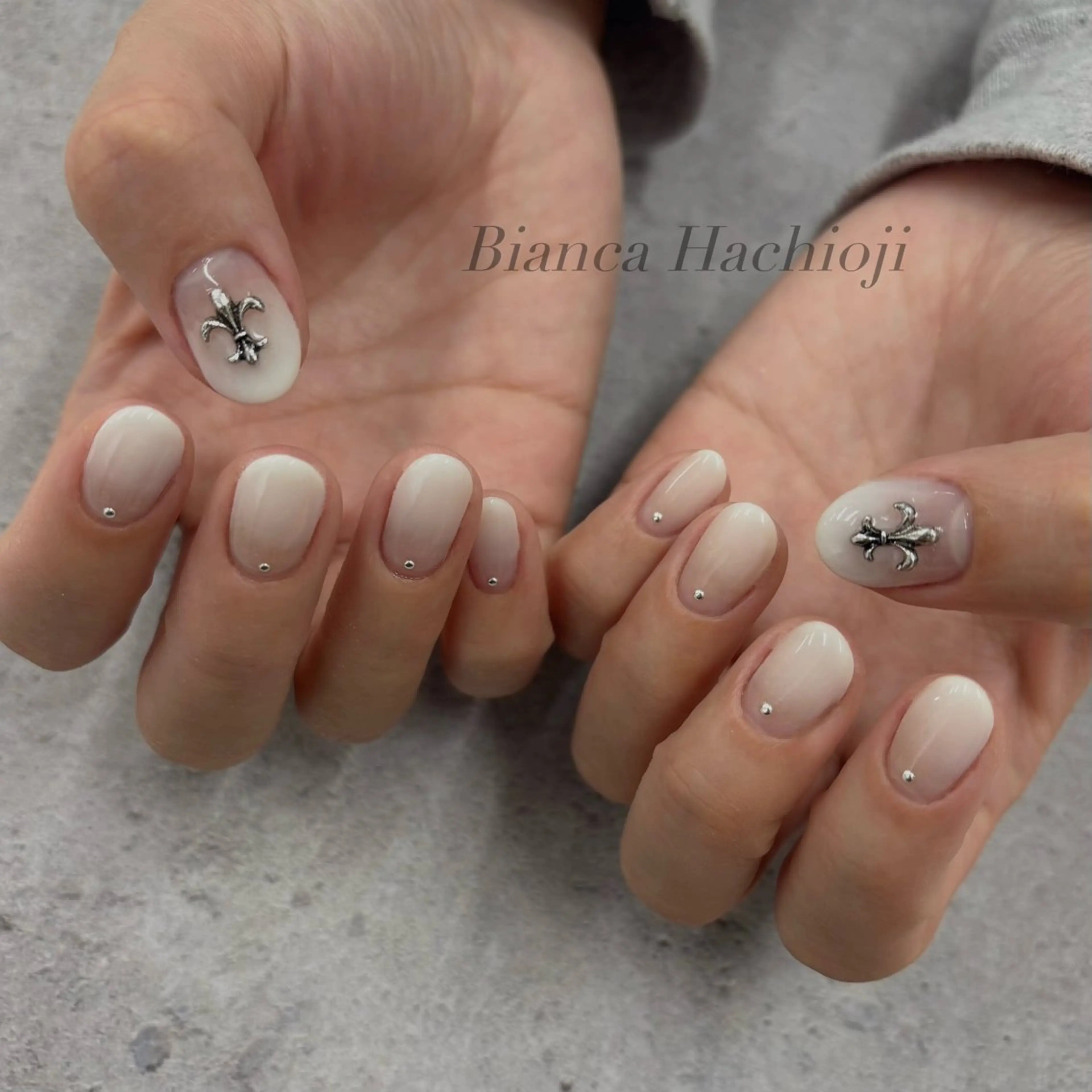 ネイル ハンドネイル Bianca長津田 Mukae⋆.✶🖤のネイルデザイン