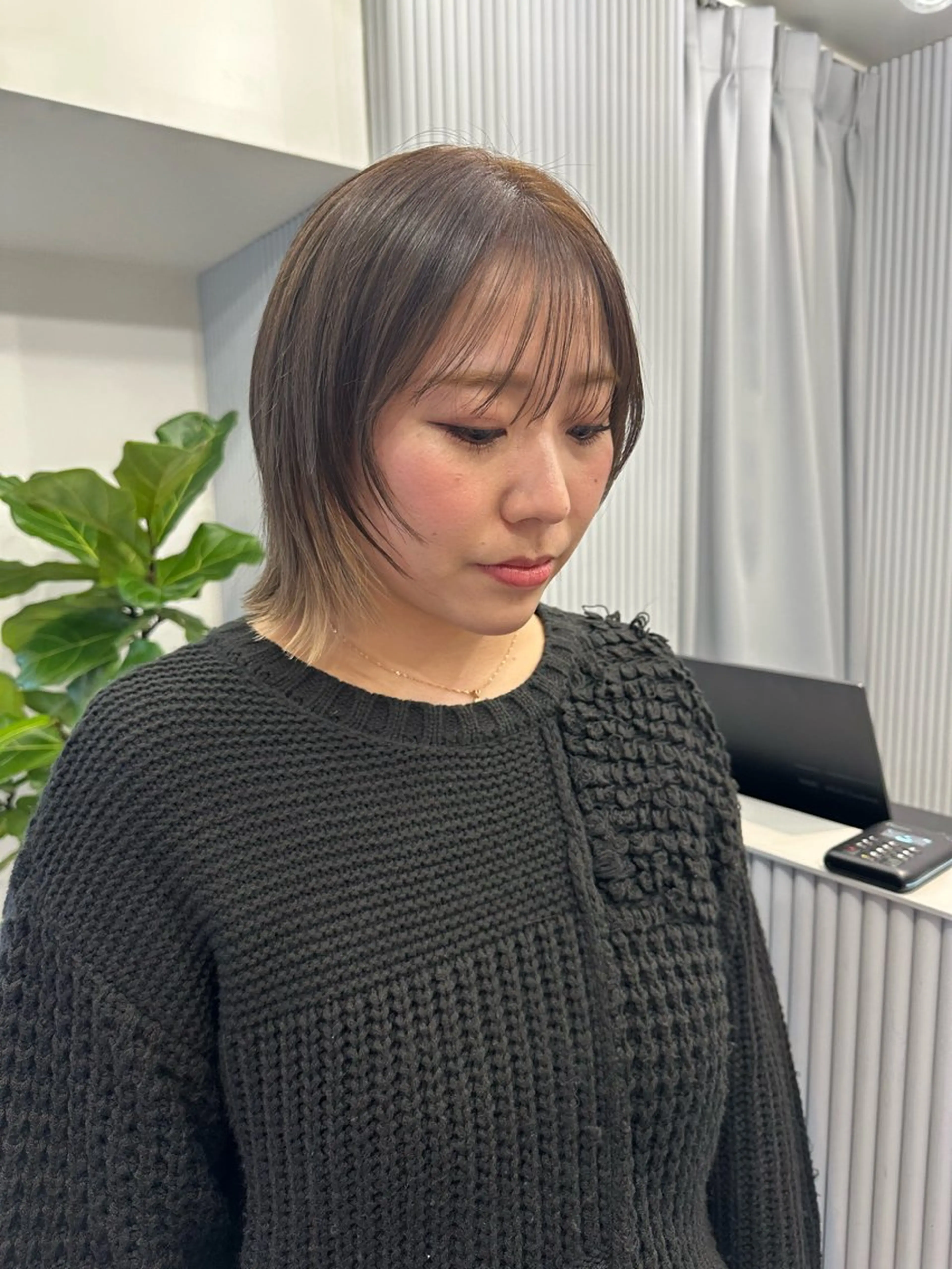 ショート カラー ベージュカラー インナーカラー ホワイトベージュ カット ヘアカラー トリートメント REINA☁️透明感 カラー/ぷつっと♡のヘアスタイル