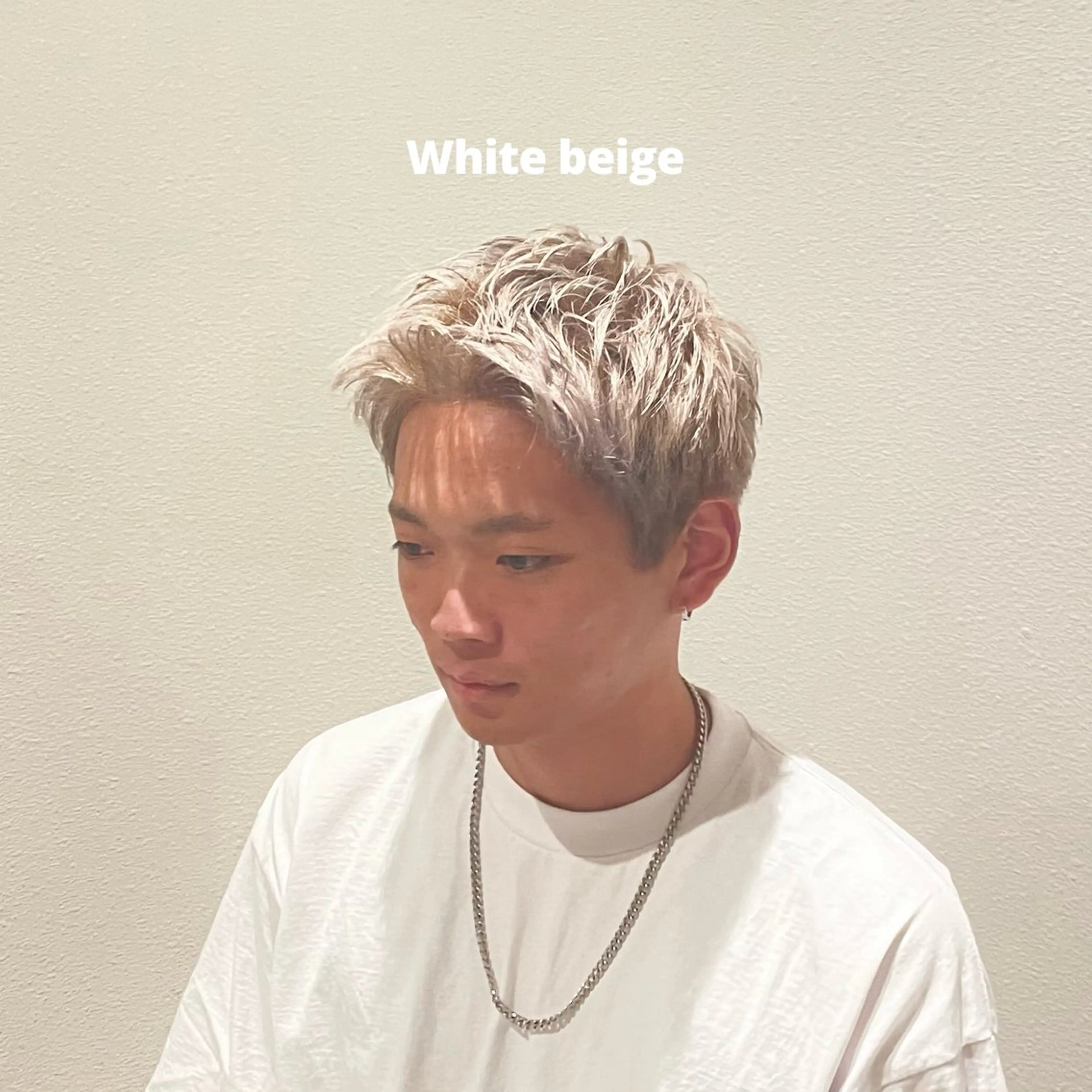 カラー メンズ ヘアカラー 夏向/ハイトーン /パーマのヘアスタイル