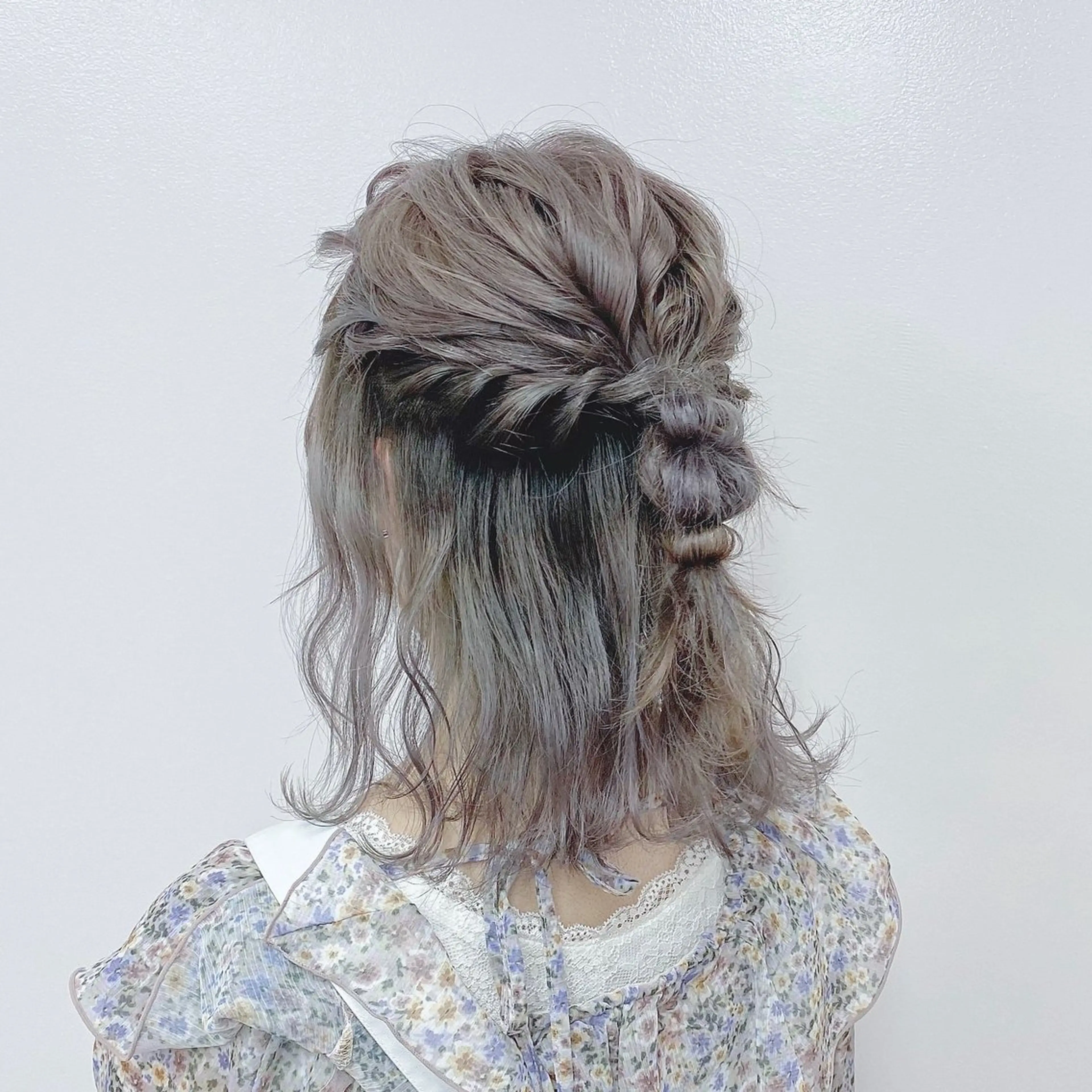 ミディアム ヘアアレンジ ヘアセット JUNSHIN🦋 ヘアセット／カラーのヘアスタイル