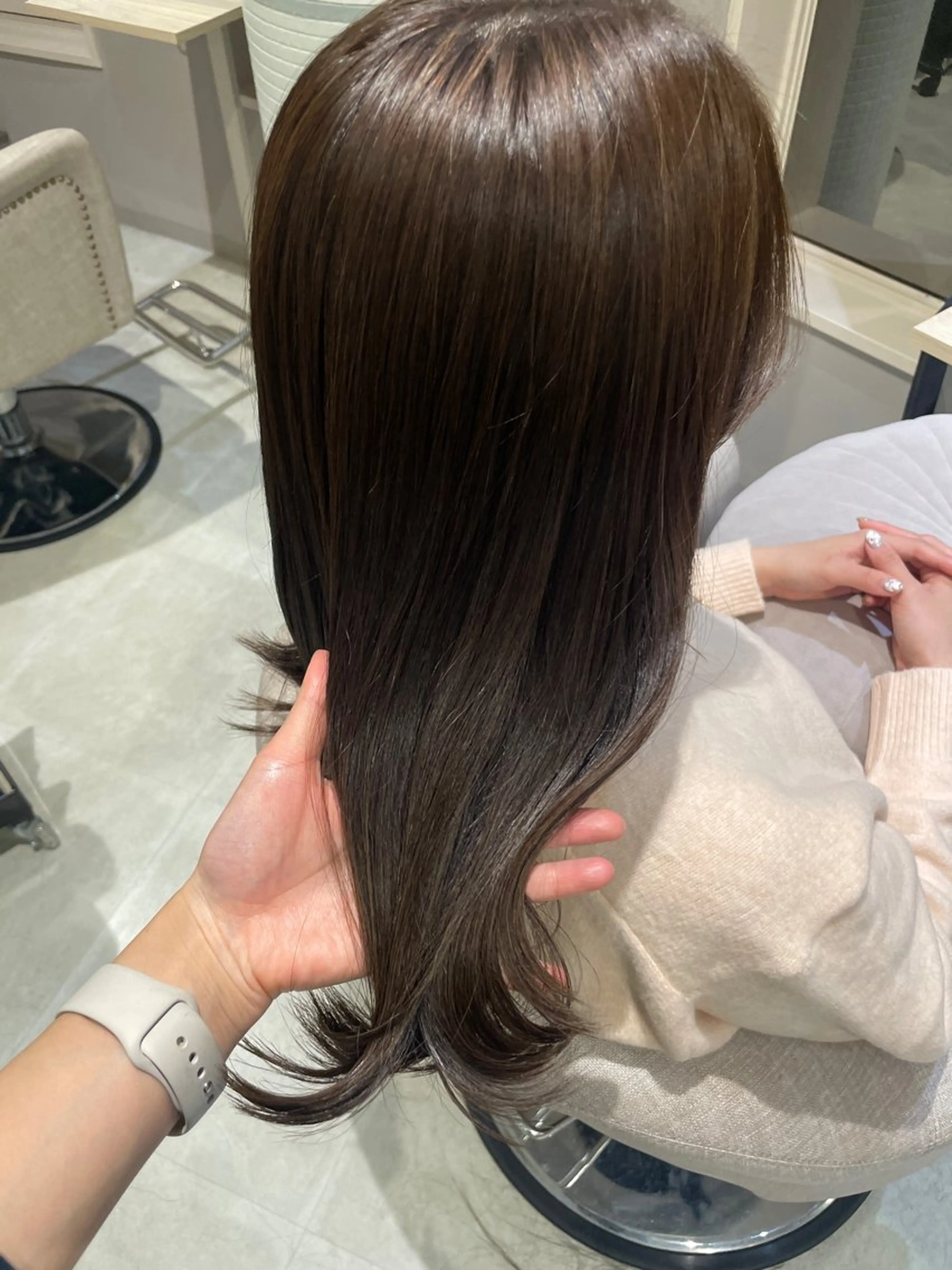 セミロング カラー カット ヘアカラー トリートメント HARUKA韓国ヘア /Luana梅田のヘアスタイル