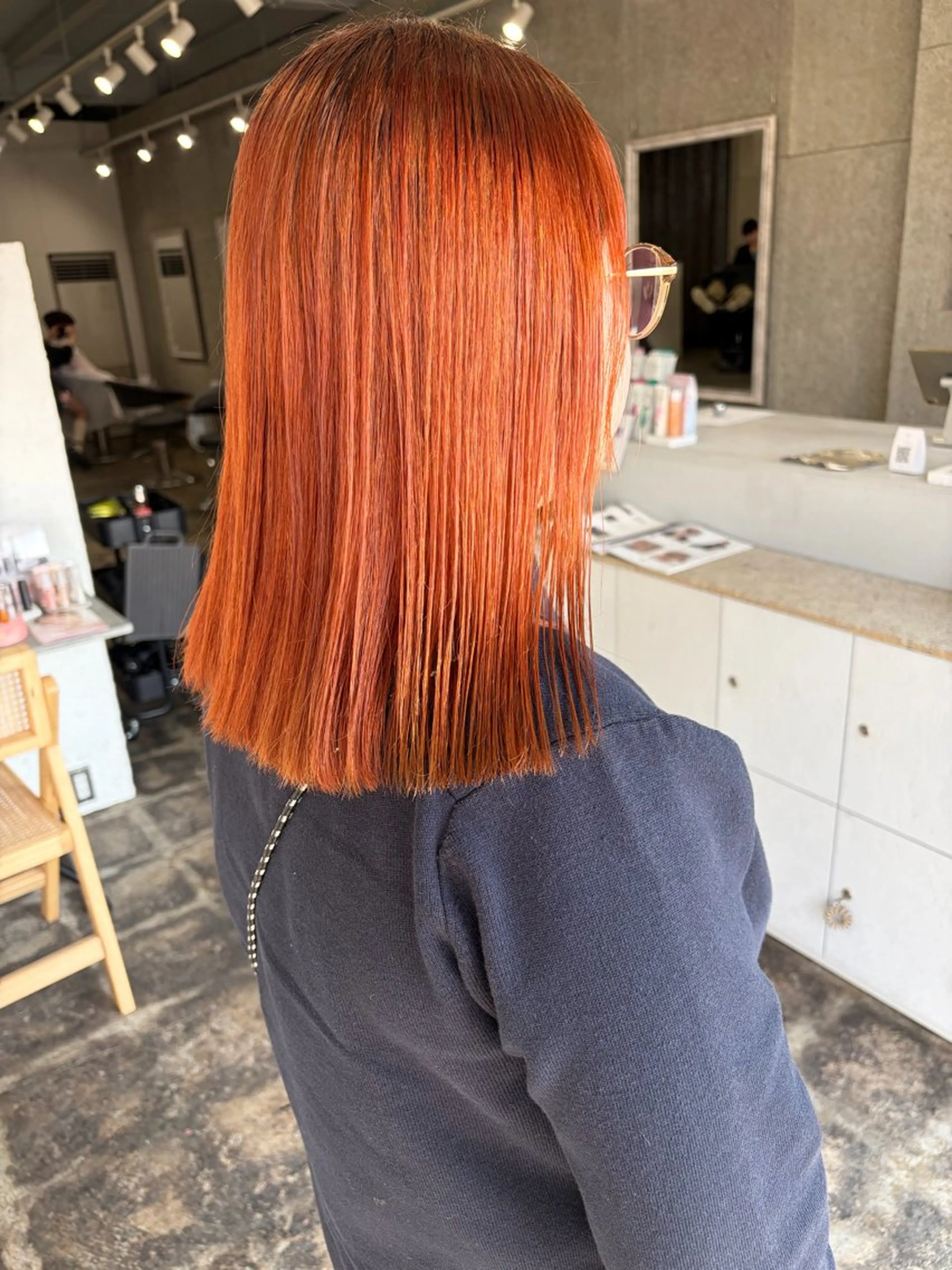 セミロング カラー ヘアカラー eim AYUKAのヘアスタイル