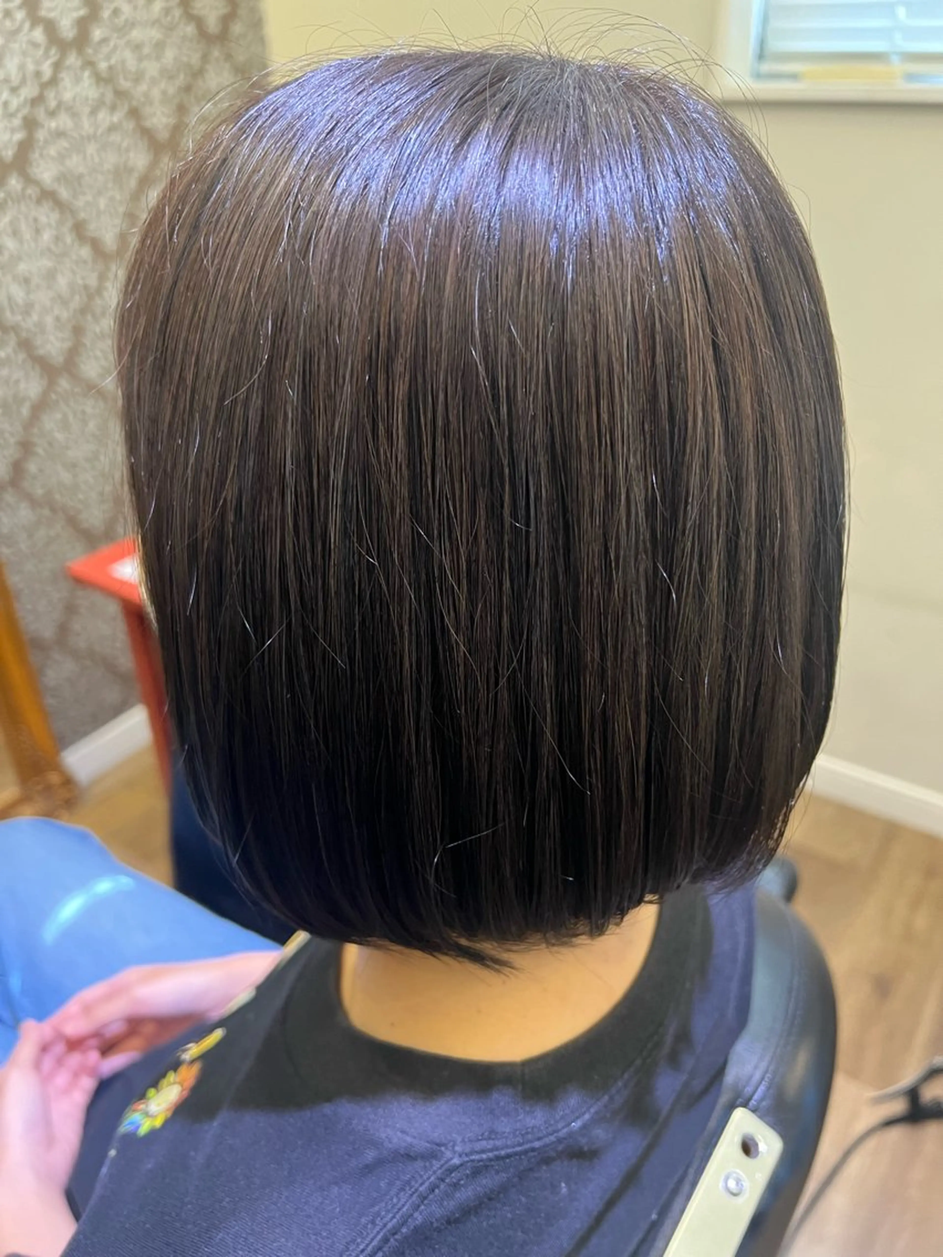 ミディアム カラー ブルーカラー 透明感カラー パープルカラー 小澤 弘美のヘアスタイル