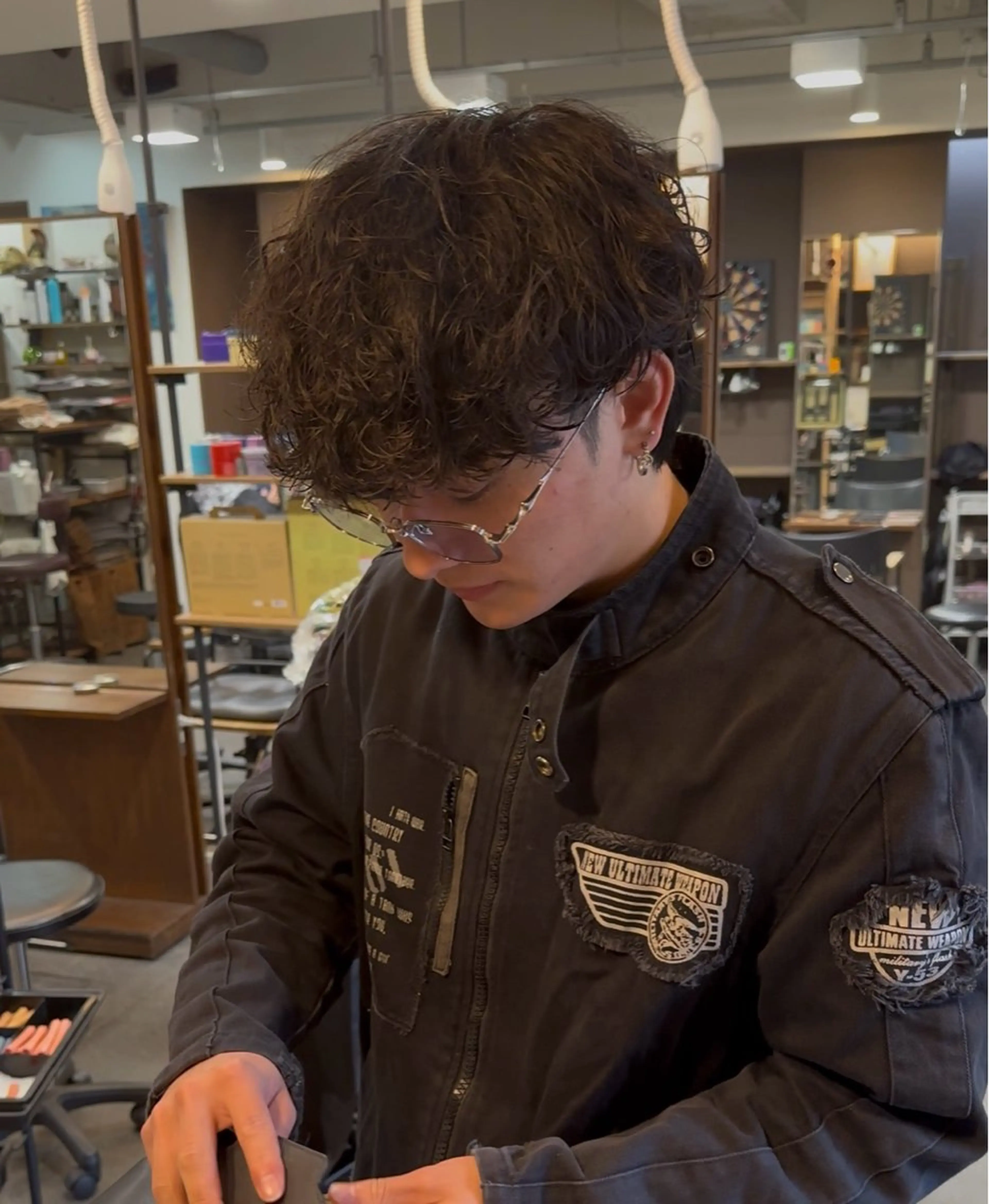 パーマ メンズ メンズパーマ スパイラルパーマ カット パーマ 年間2000名担当◎ パーマ職人/仲原佑樹のヘアスタイル