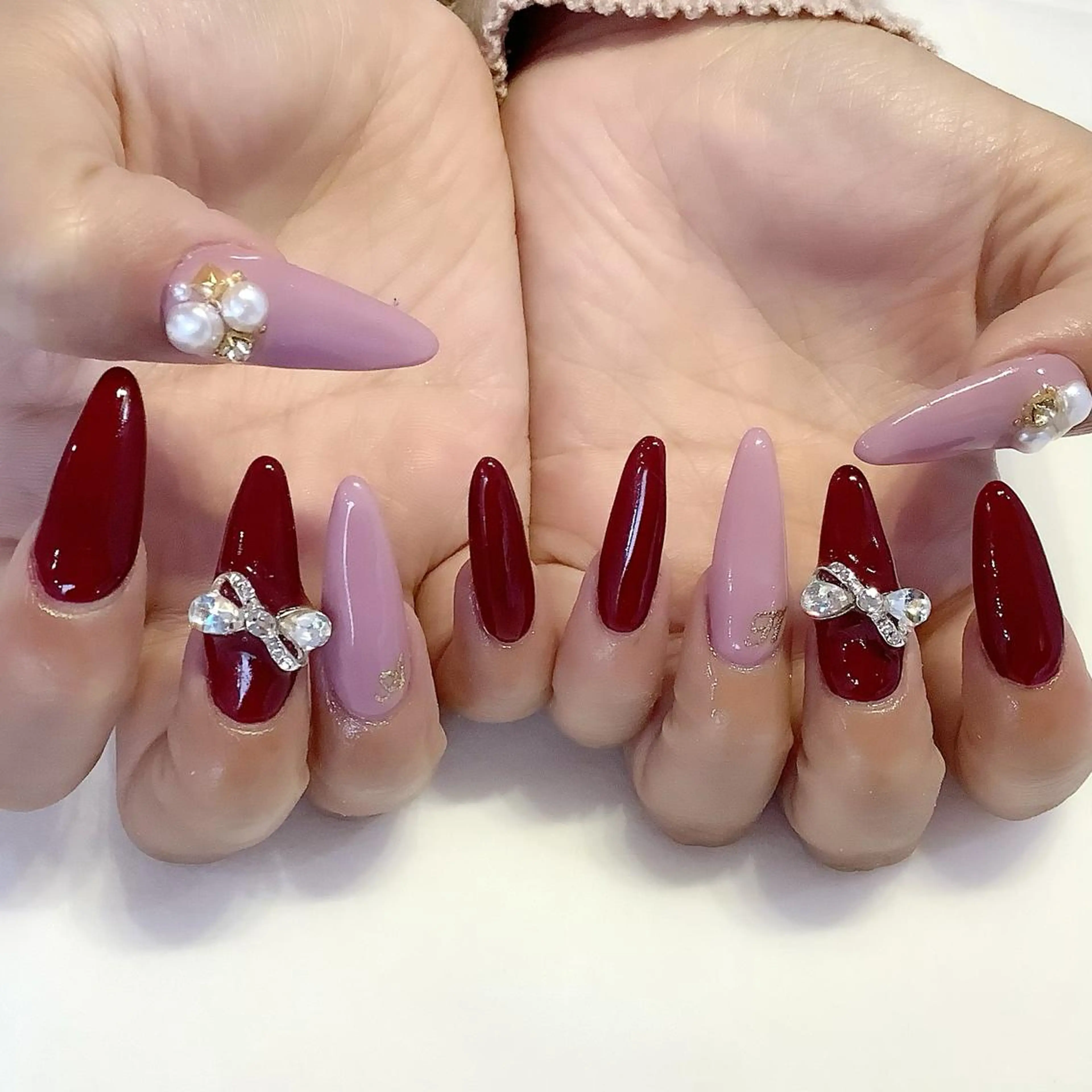 ネイル ハンドネイル 💎🐰 saki. m 🐰💎のネイルデザイン