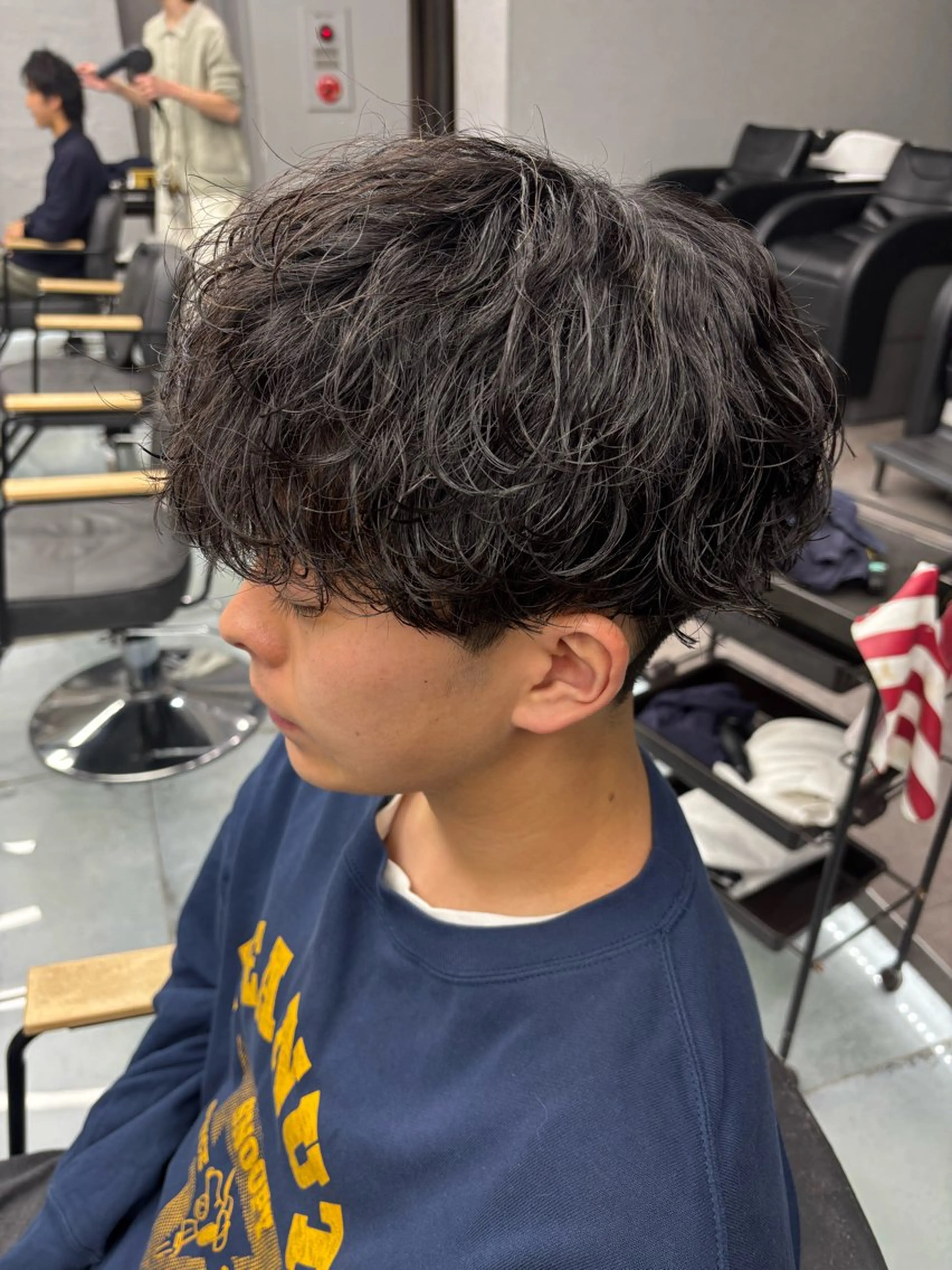 パーマ メンズ メンズパーマ カット パーマ メンズパーマ/韓国 ヘア/Mino🤍のヘアスタイル