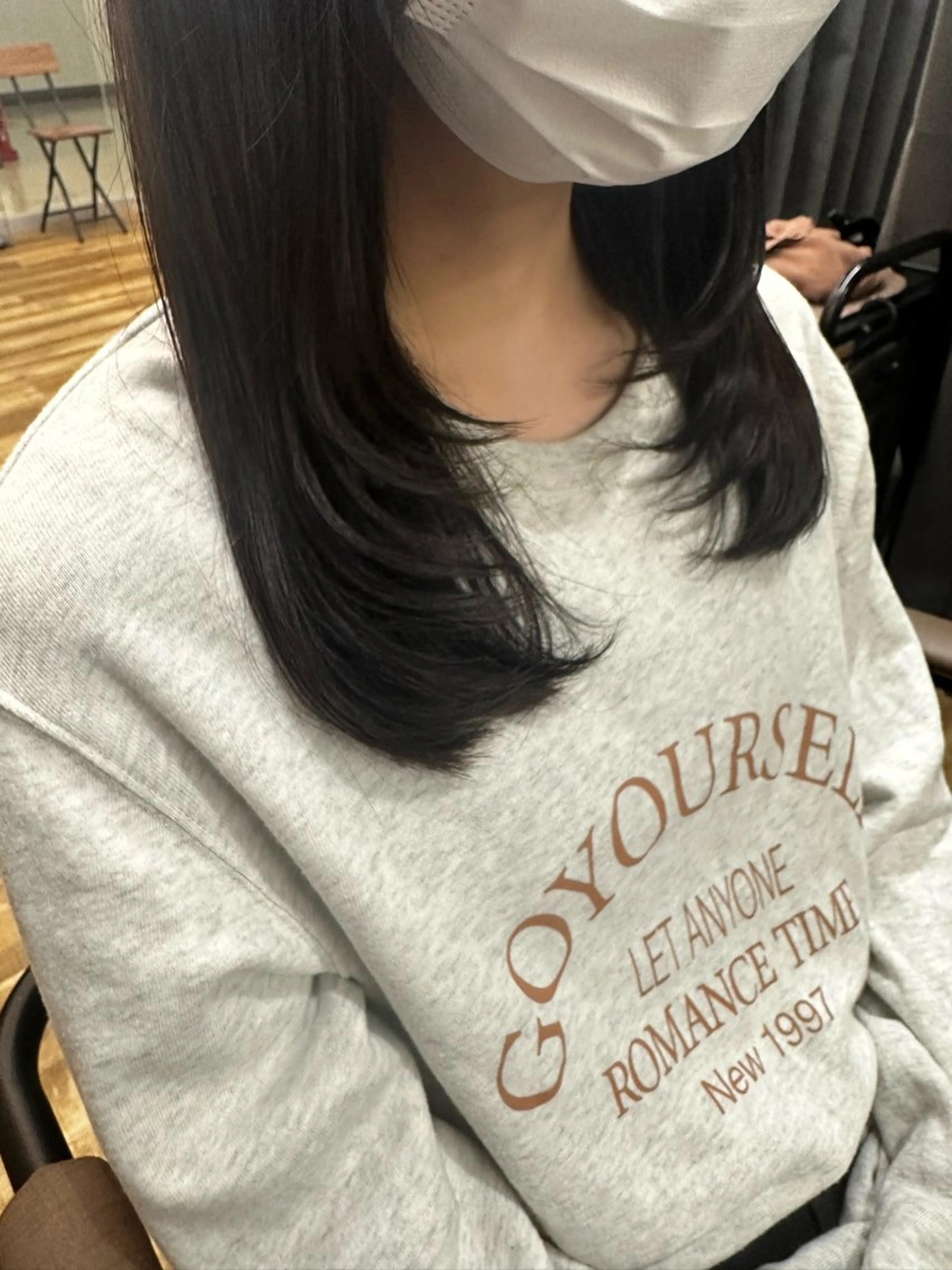 ロング 顔まわりレイヤー 顔周りカット レイヤーカット カット トリートメント TELA HAIR南流山店所属・TELA HAIR Annaのヘアスタイル