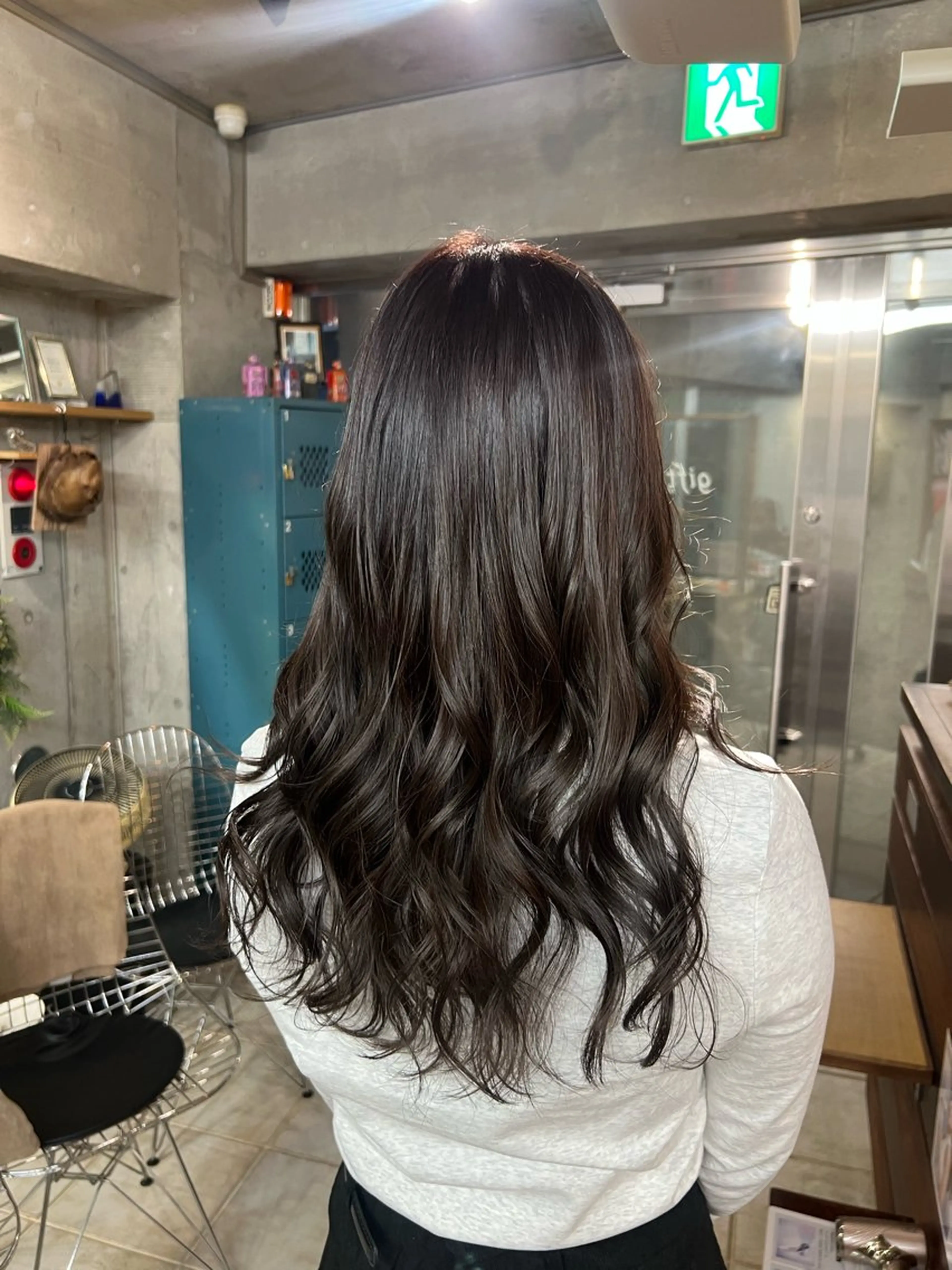 ロング カラー アッシュ アッシュグレー アッシュグレージュ グレージュ ヘアカラー 土田かほ/本日🈳 透明感カラー🍃のヘアスタイル