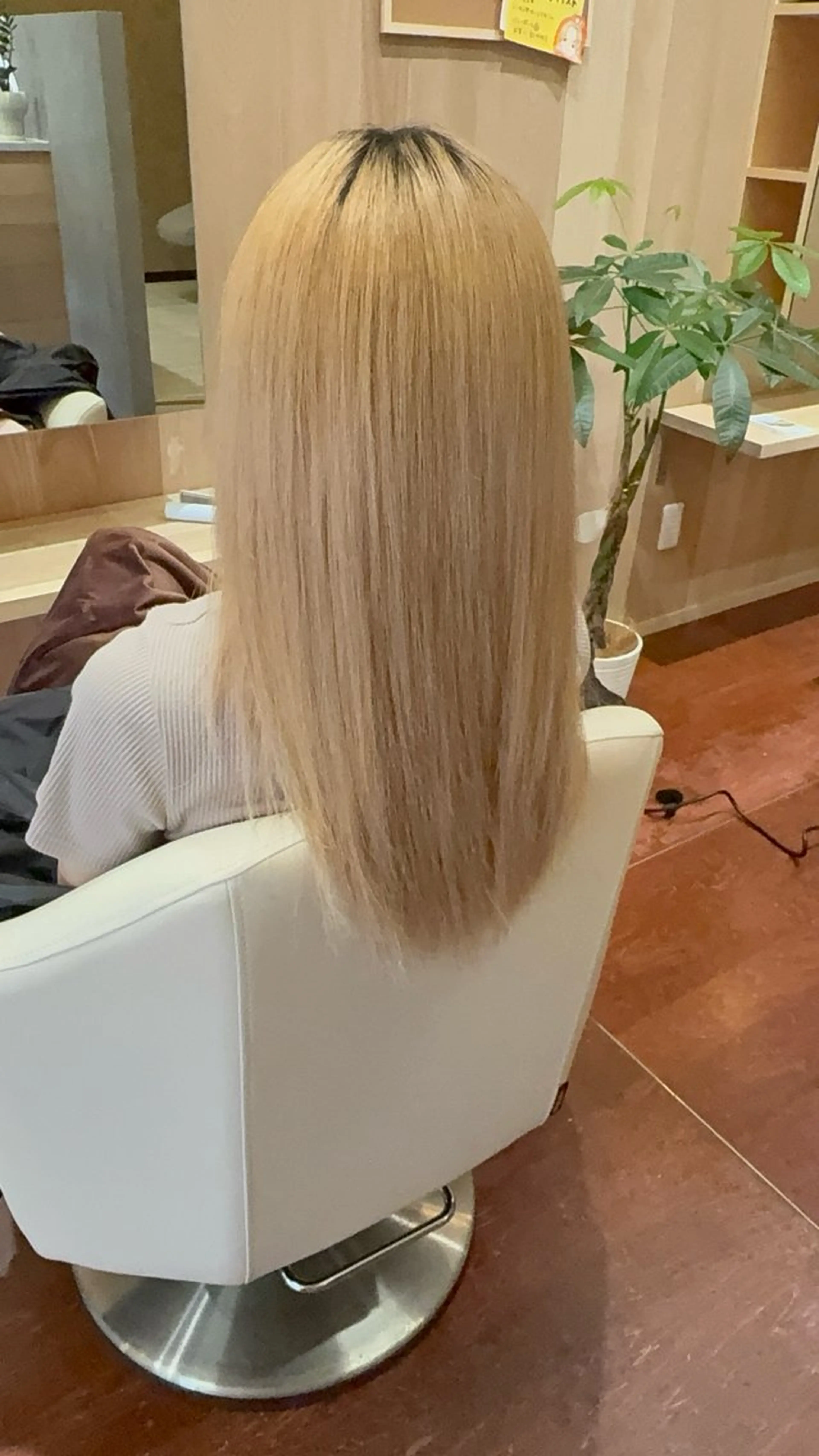 ロング ルプラボウ/艶カラー /縮毛矯正/いくとのヘアスタイル