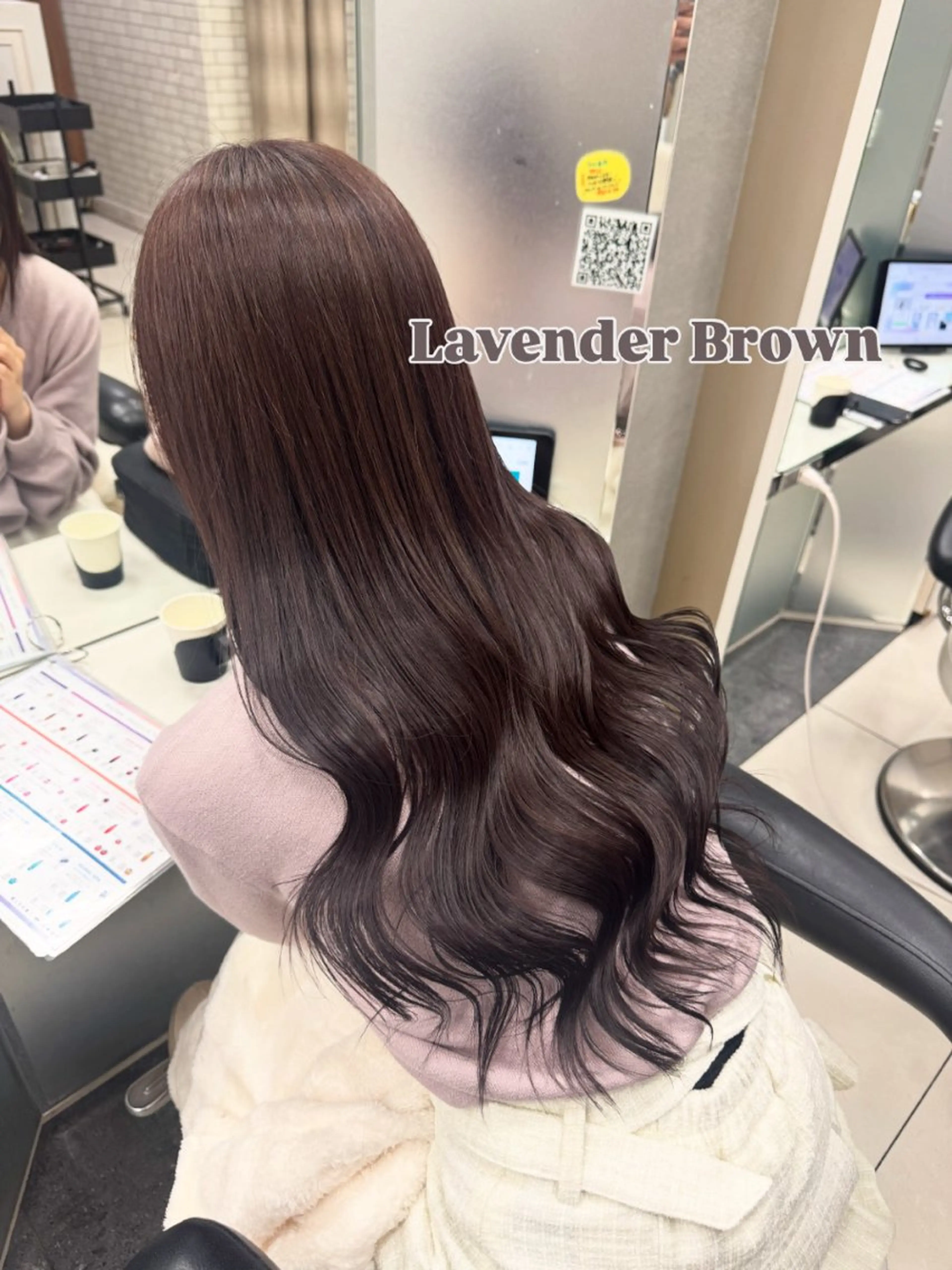 ロング カラー ブリーチ ブラウンカラー ラベンダーカラー ブリーチなしカラー カット ヘアカラー トリートメント HAREru.Smart  Salon所属・透明感カラー/ブリー チ/エクステ/さくらのヘアスタイル