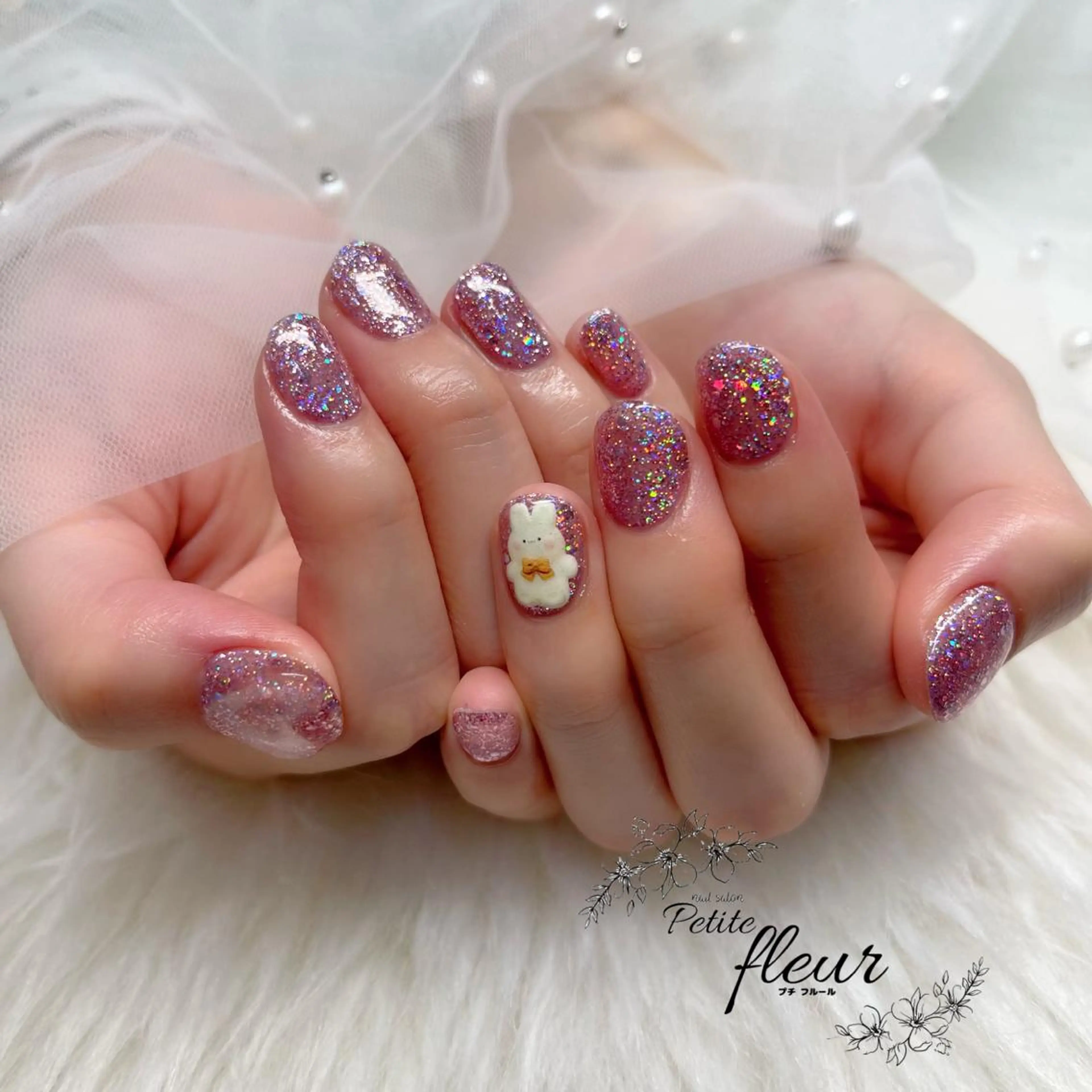 ネイル ハンドネイル ❁⃘*。Petite fleur❁⃘*りさのネイルデザイン