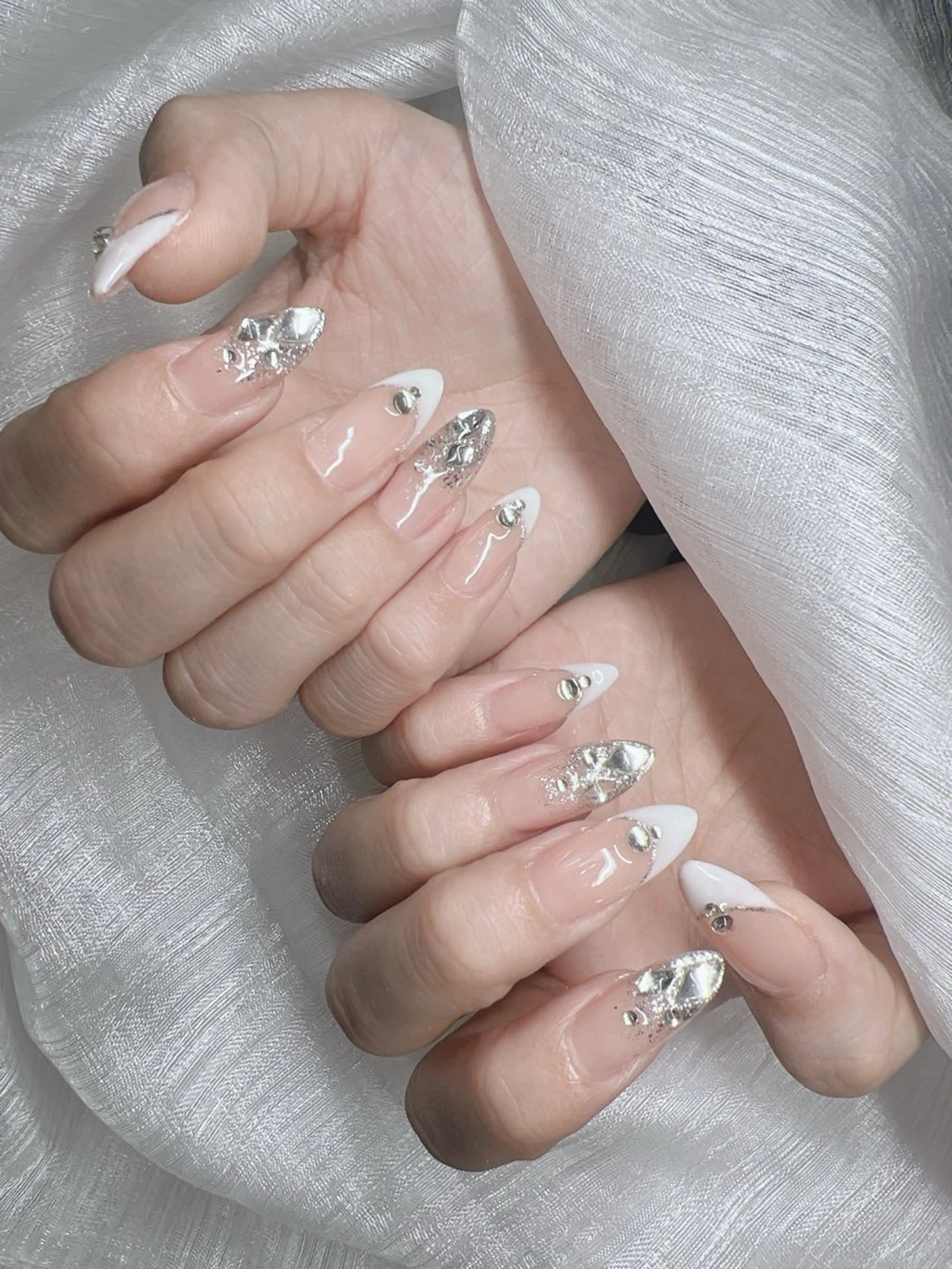 ネイル ハンドネイル Lee Nails チップ長さだし専門店のネイルデザイン