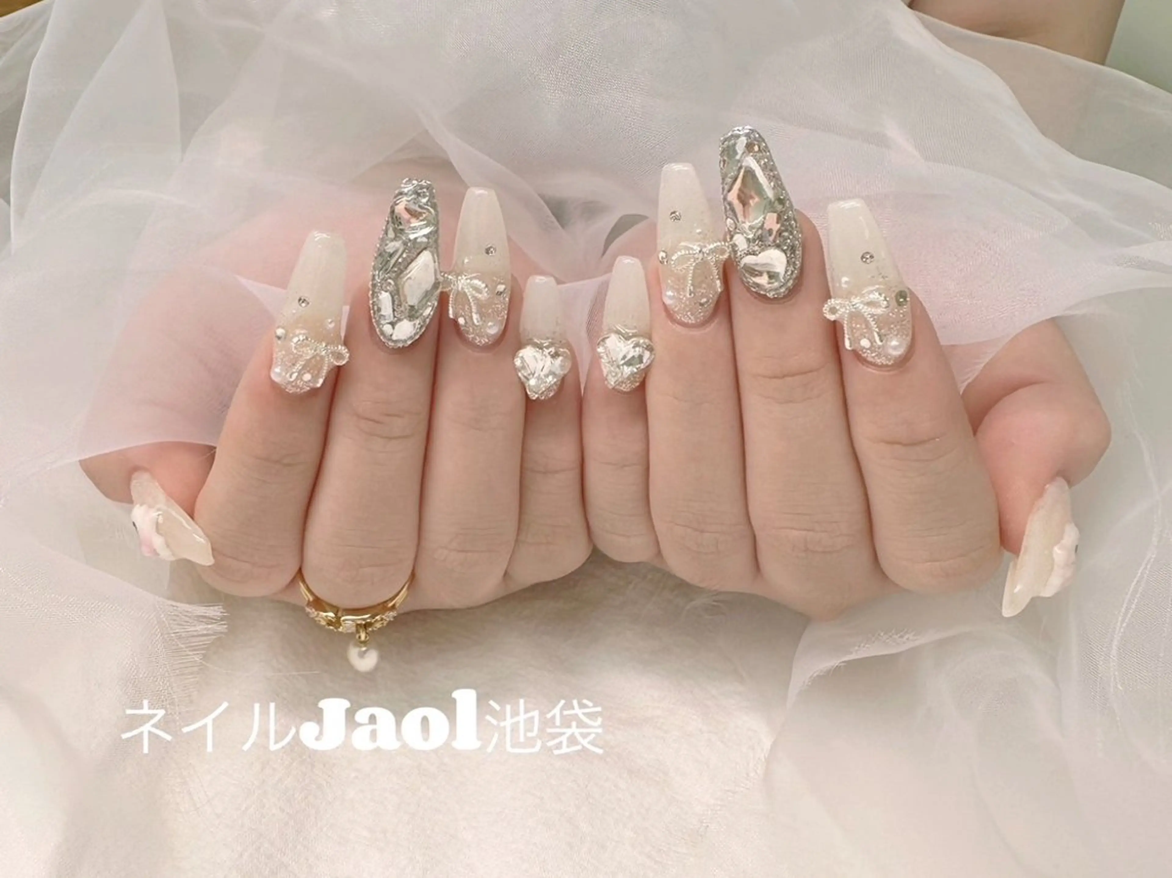 ロング ハンドネイル nail jaol池袋店所属・ネイルJaol 池袋のネイルデザイン