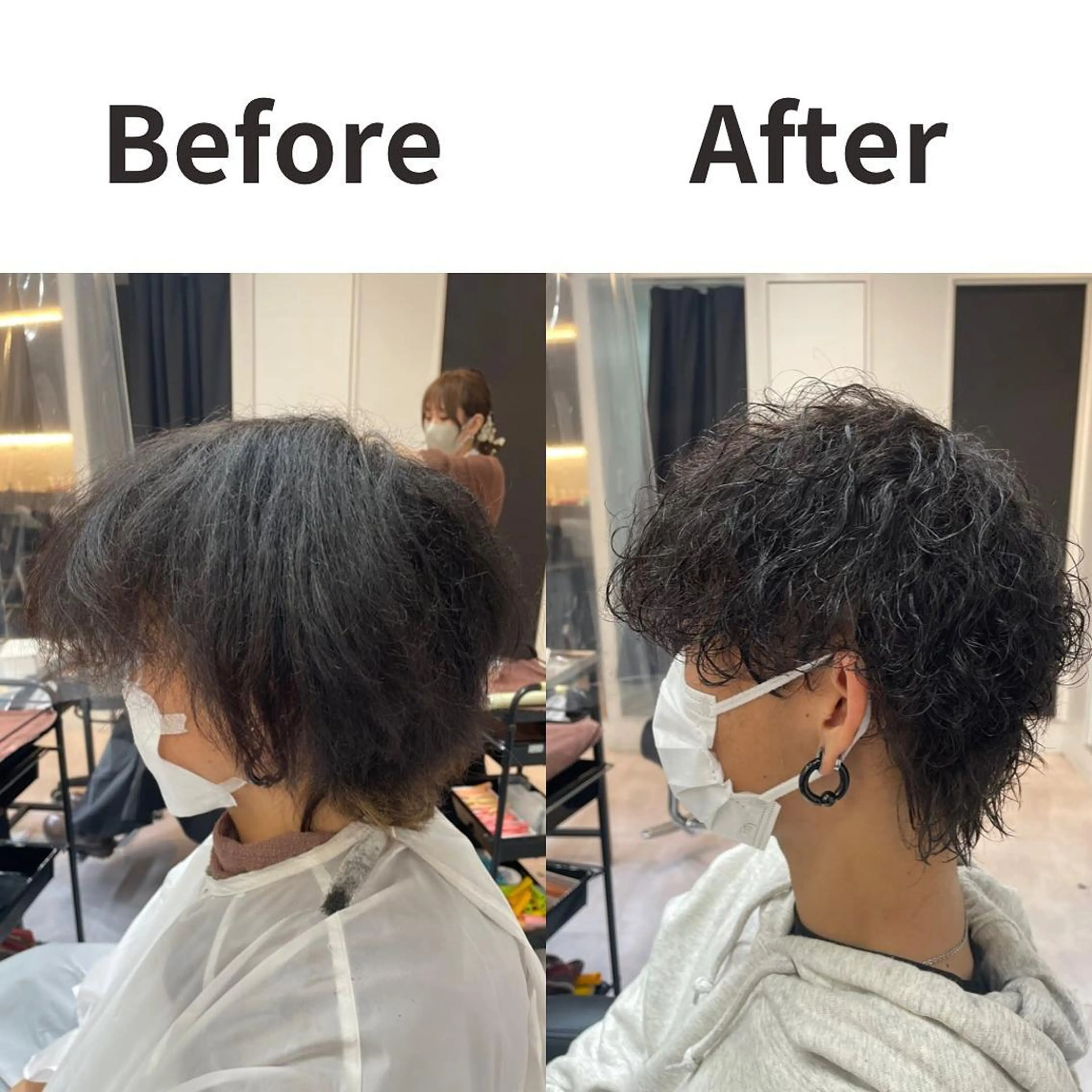 ショート 髪質改善× ハイライト溝江のヘアスタイル