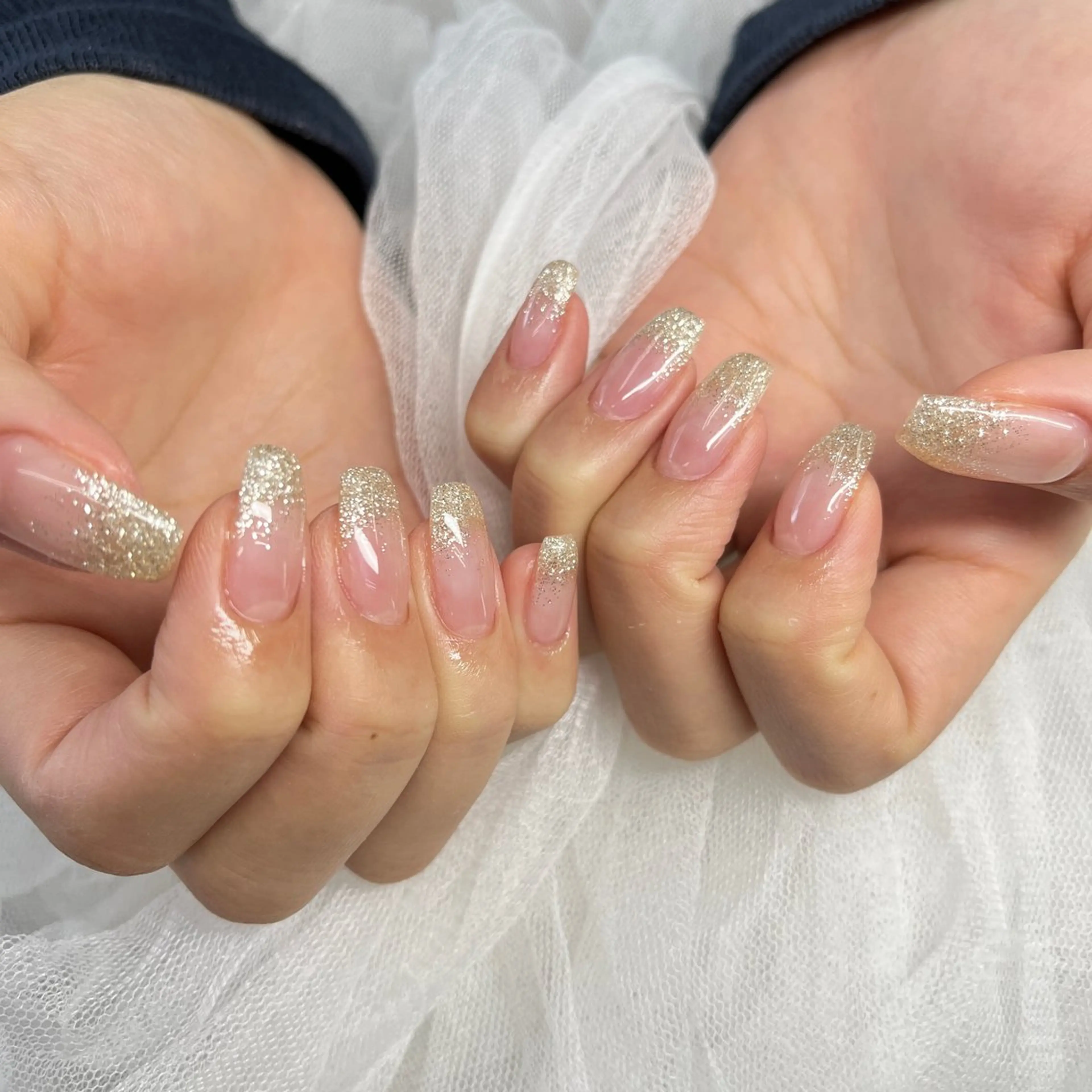 ネイル グラデーション ラメ(グリッター) ラメグラデーション SHION  のネイルデザイン