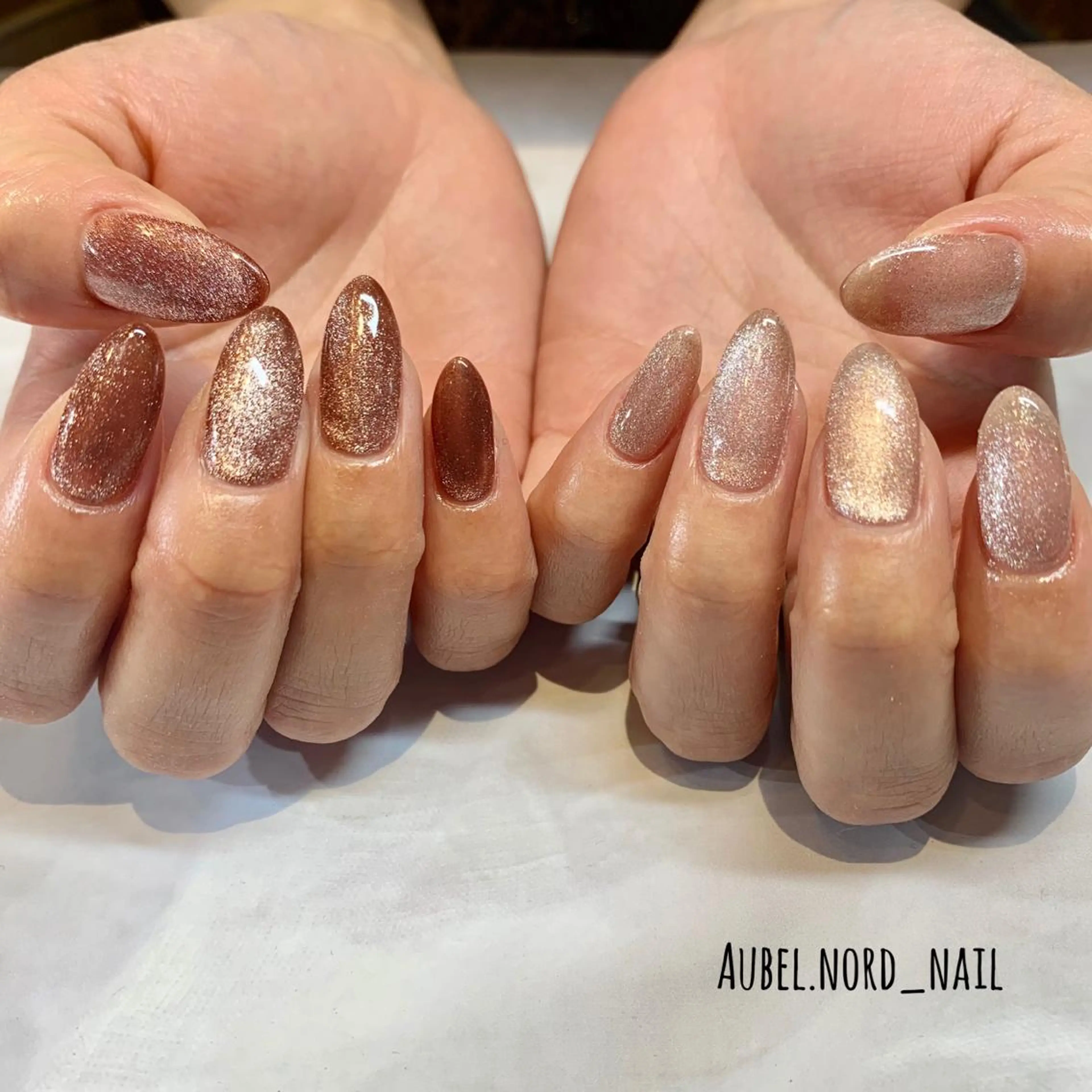 ネイル マグネットネイル ハンドネイル Aubel.nord_nail所属・Aubel.nord オーベルノールのネイルデザイン