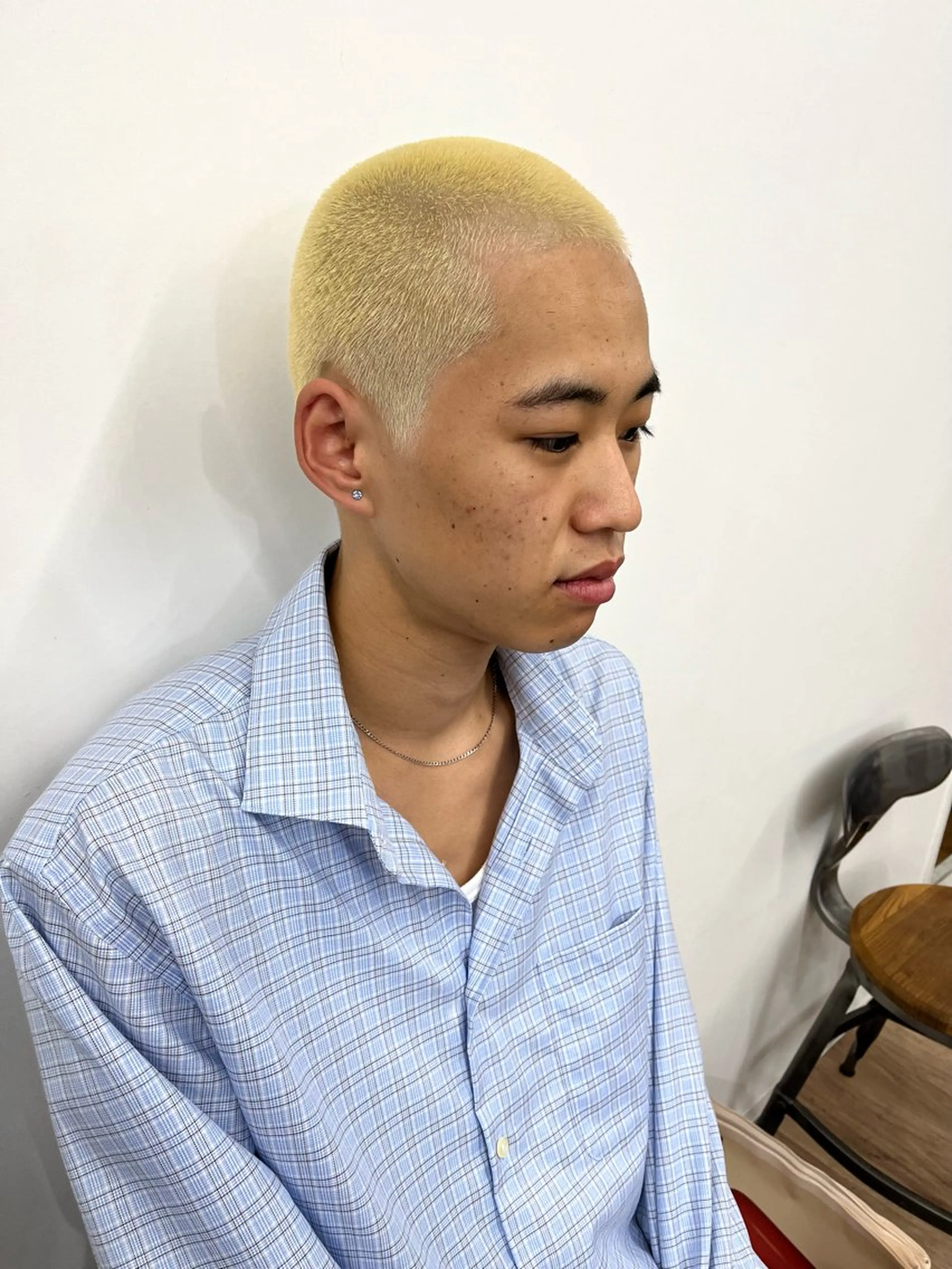 ショート カラー パーマ ヘアアレンジ メンズ ボウズ ヘアカラー トリートメント 💎髪質改善特化💎 RUITOのヘアスタイル